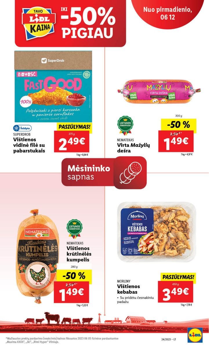 Naujausias LIDL kaininis katalogas 2023.06.12 - 2023.06.18