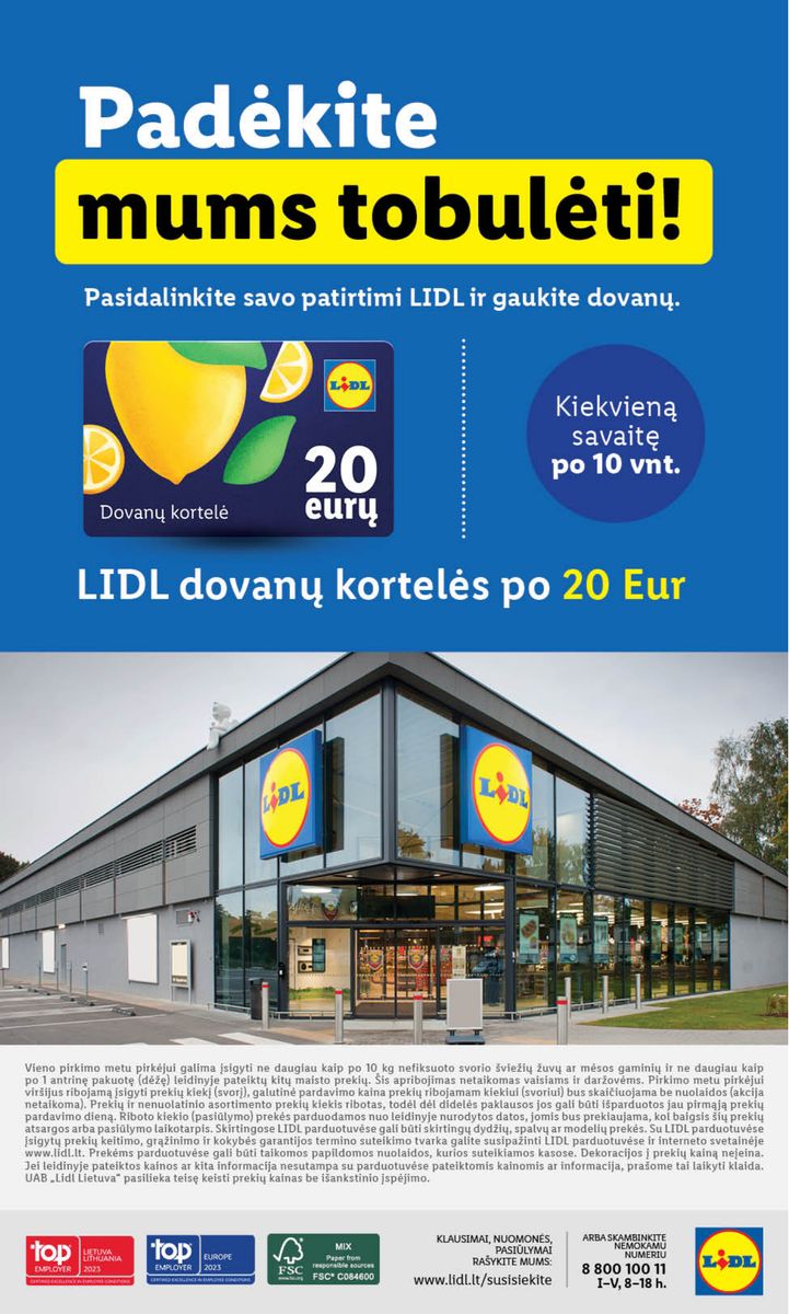 Naujausias LIDL kaininis katalogas 2023.06.12 - 2023.06.18