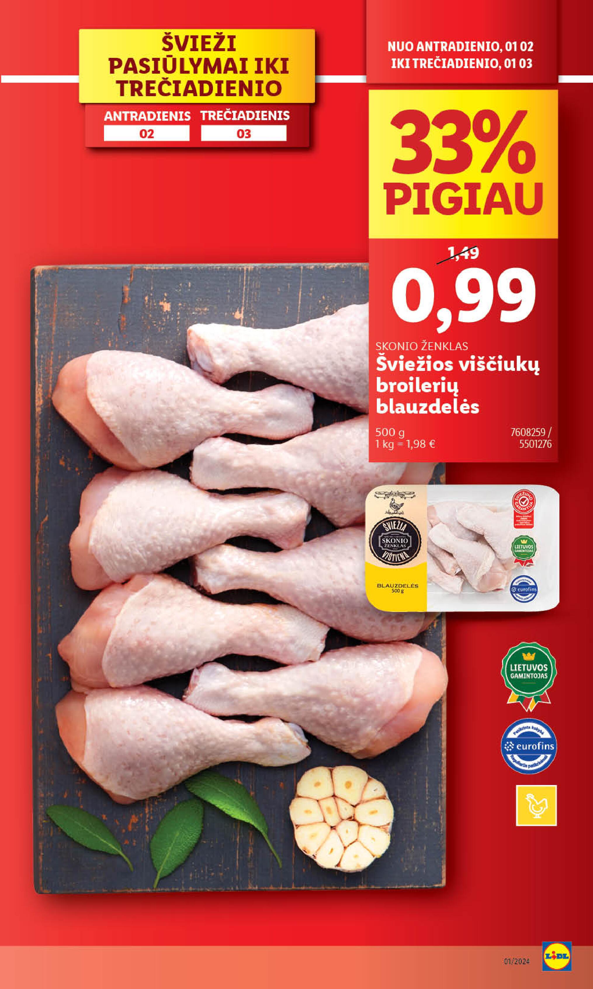 Naujausias LIDL kaininis katalogas 2024.01.02 - 2024.01.07