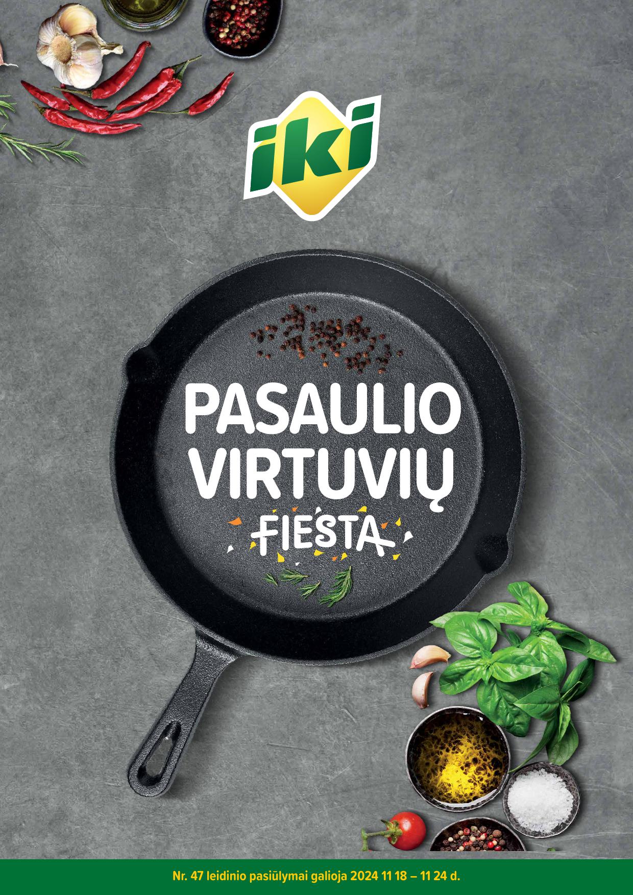 IKI nuolaidu katalogas "Pasaulio vituvių fiesta" galioja 2024.11.18 - 2024.11.24