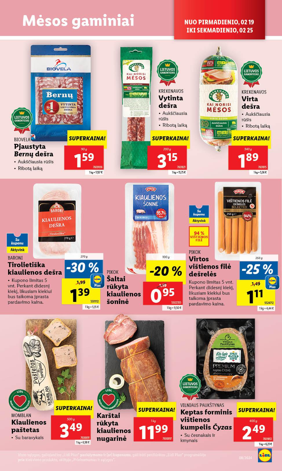 Naujausias LIDL kaininis katalogas 2024.02.19 - 2024.02.25