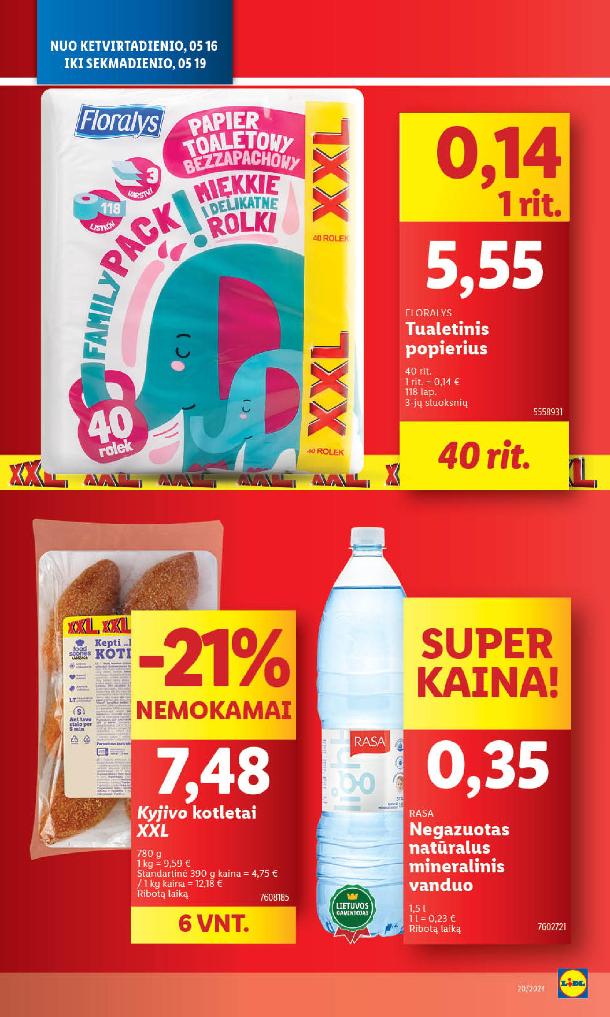 Naujausias LIDL kaininis katalogas 2024.05.13 - 2024.05.19