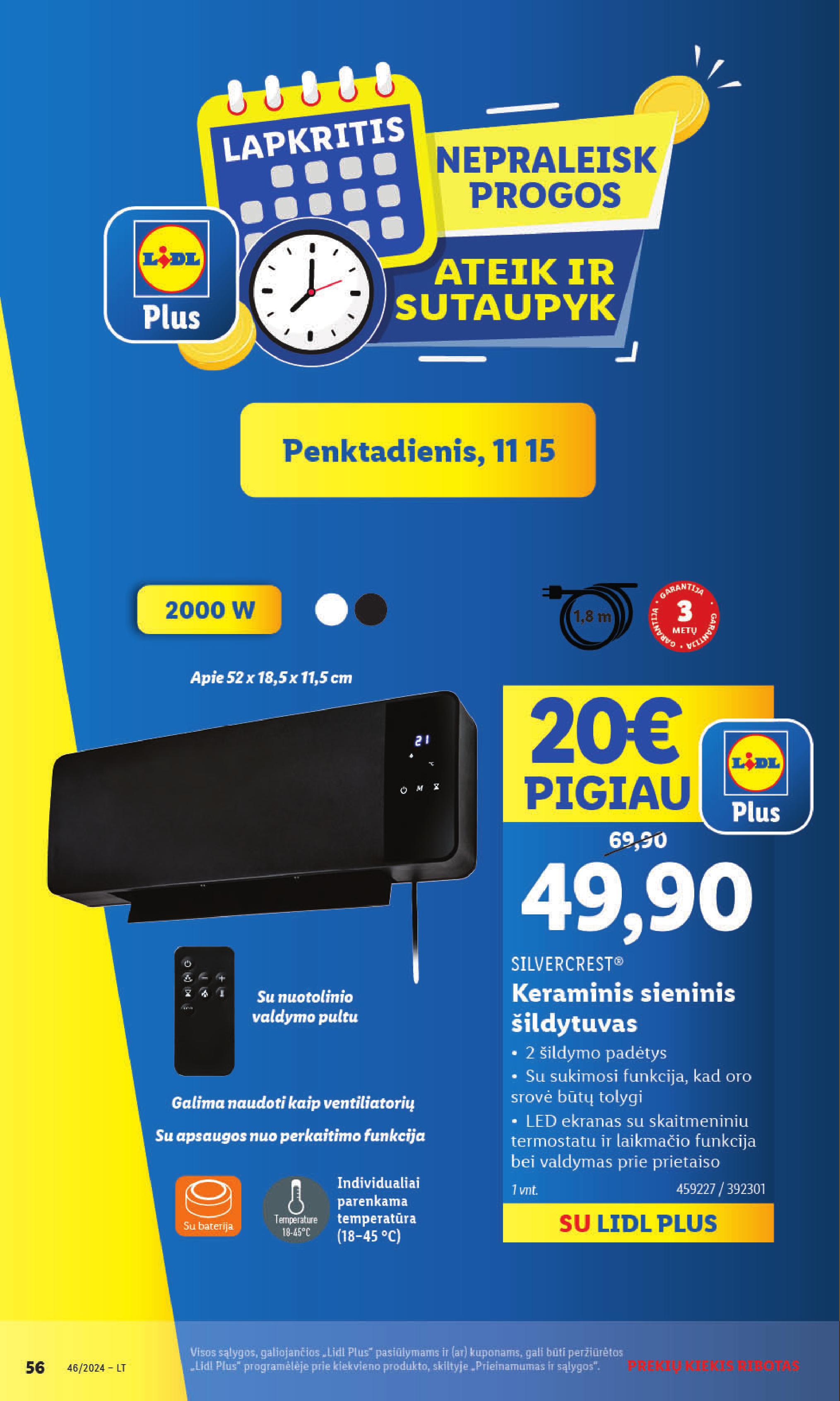 LIDL ne maisto prekių leidinys 2024.11.11 - 2024.11.17