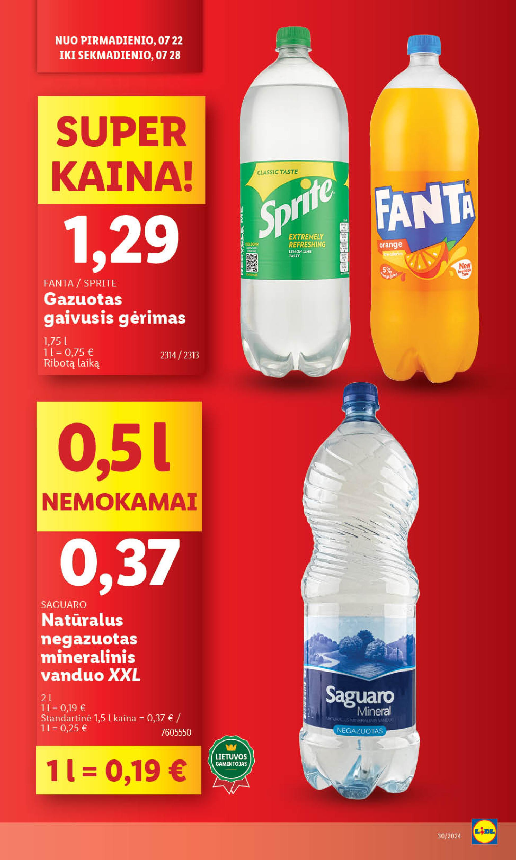 LIDL akcijų ir nuolaidų leidinys 2024.07.22 - 2024.07.28