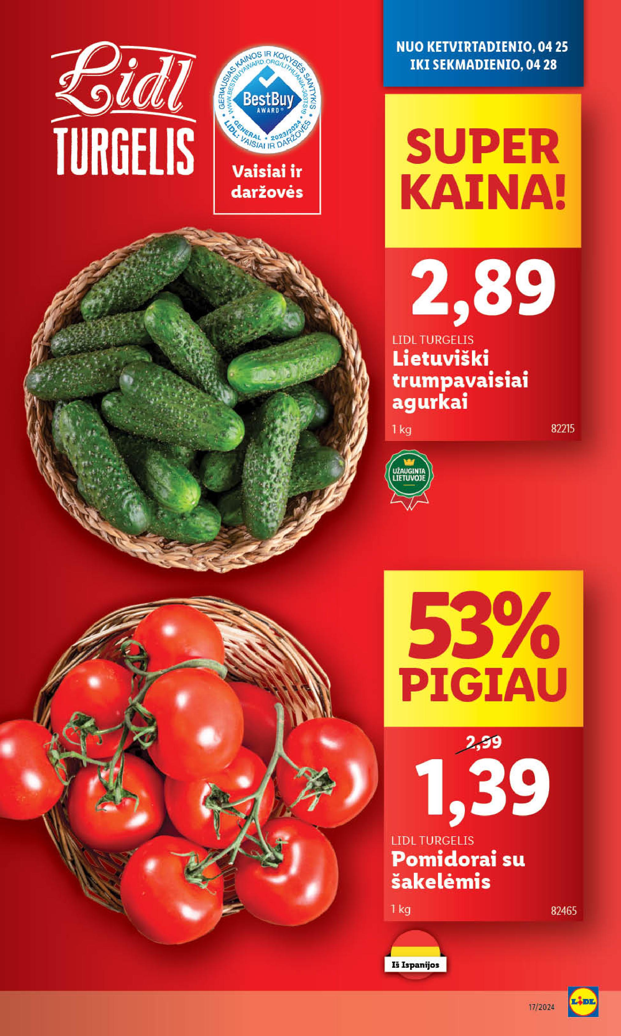 Naujausias LIDL kaininis katalogas 2024.04.22 - 2024.04.28