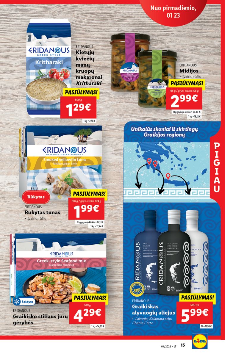 Naujausias LIDL kaininis katalogas 2023.01.23 - 2023.01.29