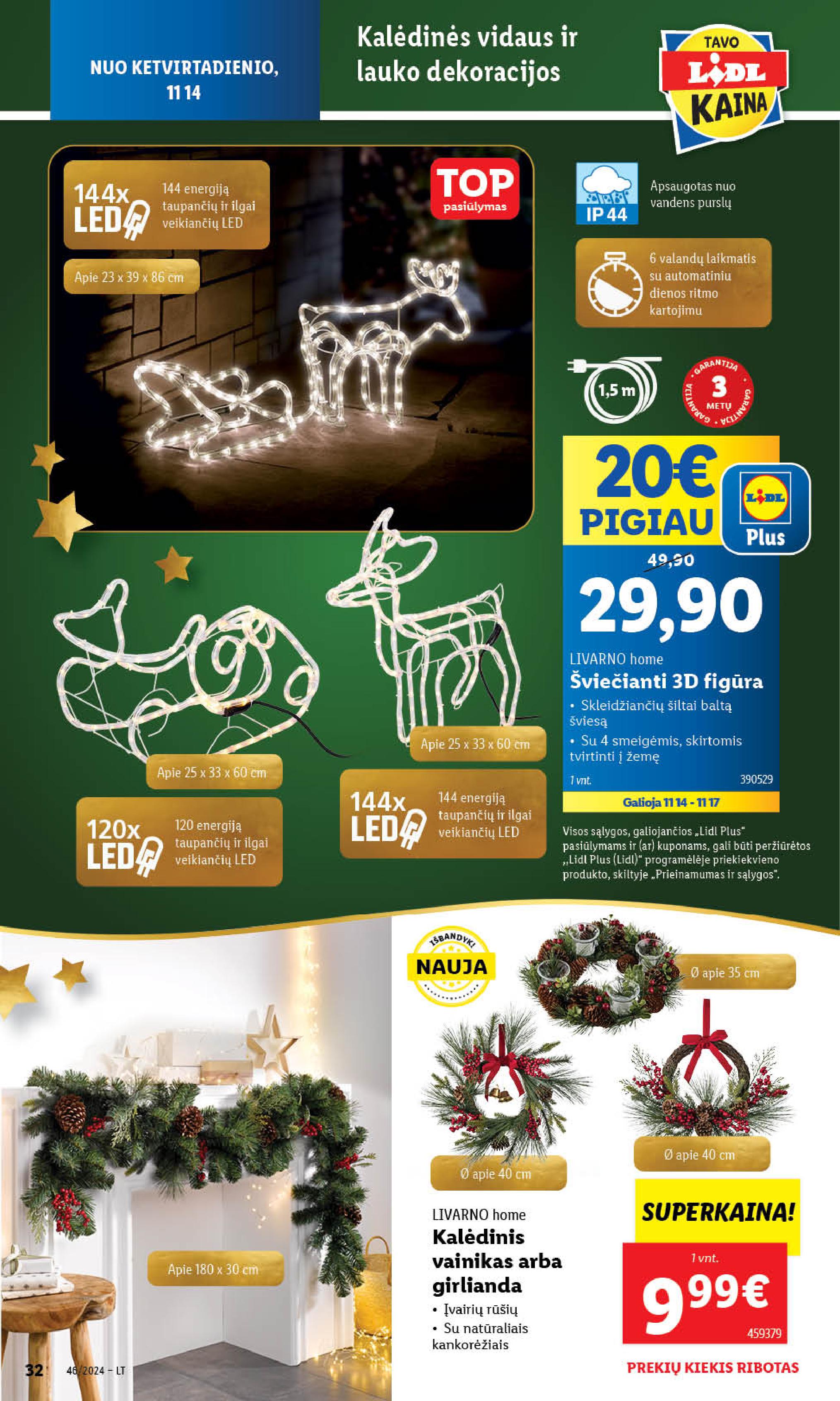 LIDL ne maisto prekių leidinys 2024.11.11 - 2024.11.17