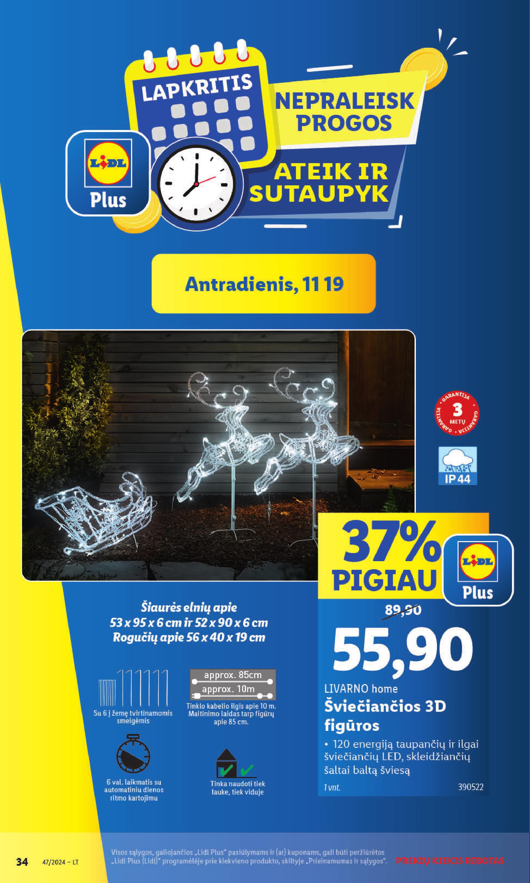 LIDL ne maisto prekių leidinys 2024.11.18 - 2024.11.24