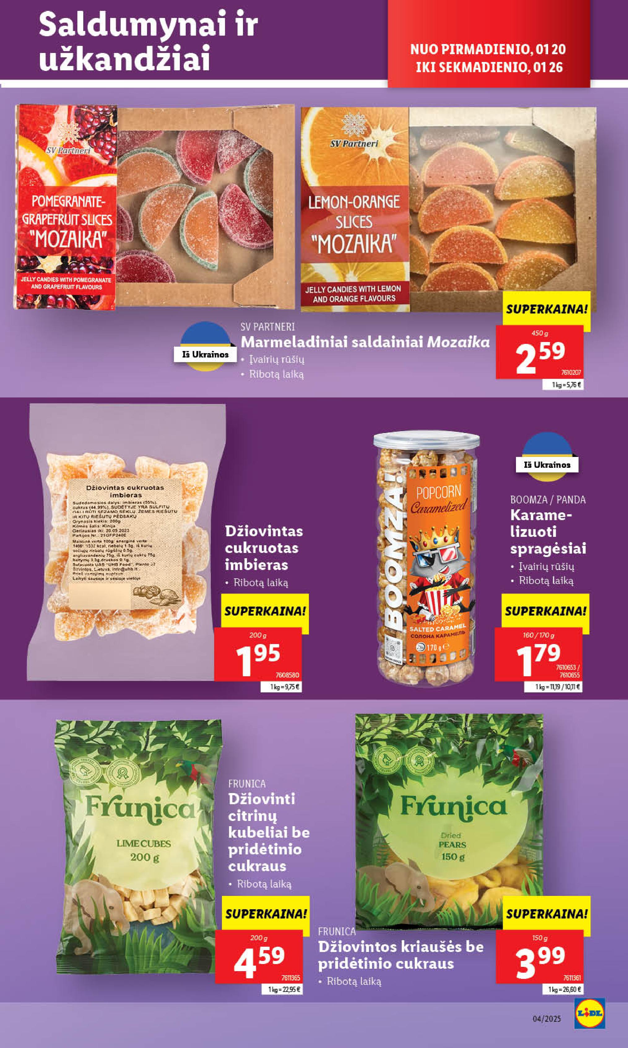 Naujausias LIDL kaininis katalogas 2025.01.20 - 2025.01.26