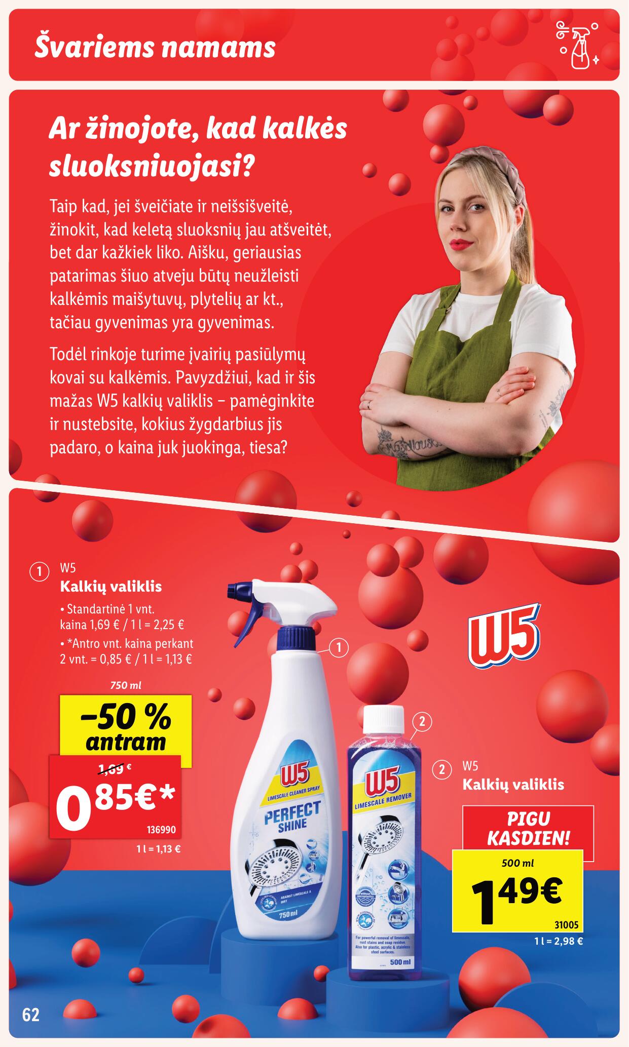 LIDL švaros prekių katalogas "Švaros festivalis" galioja nuo 2024.02.05