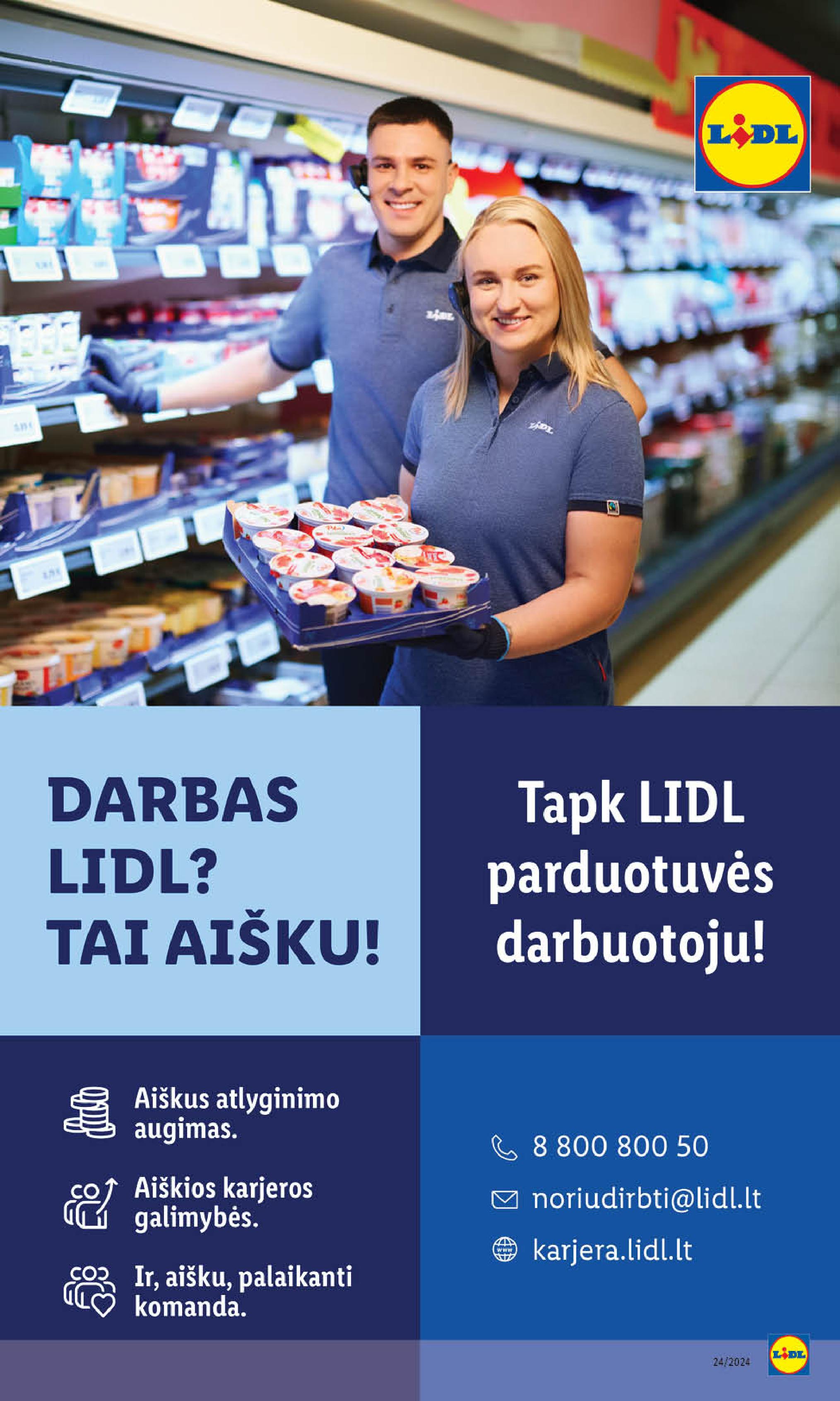 Naujausias LIDL kaininis katalogas 2024.06.10 - 2024.06.16