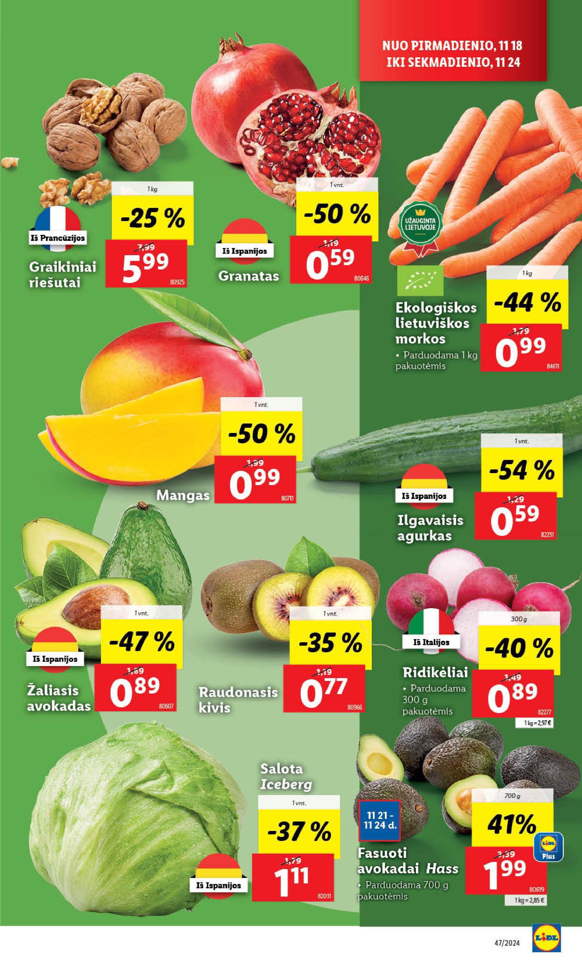 Naujausias LIDL kaininis katalogas 2024.11.18 - 2024.11.24