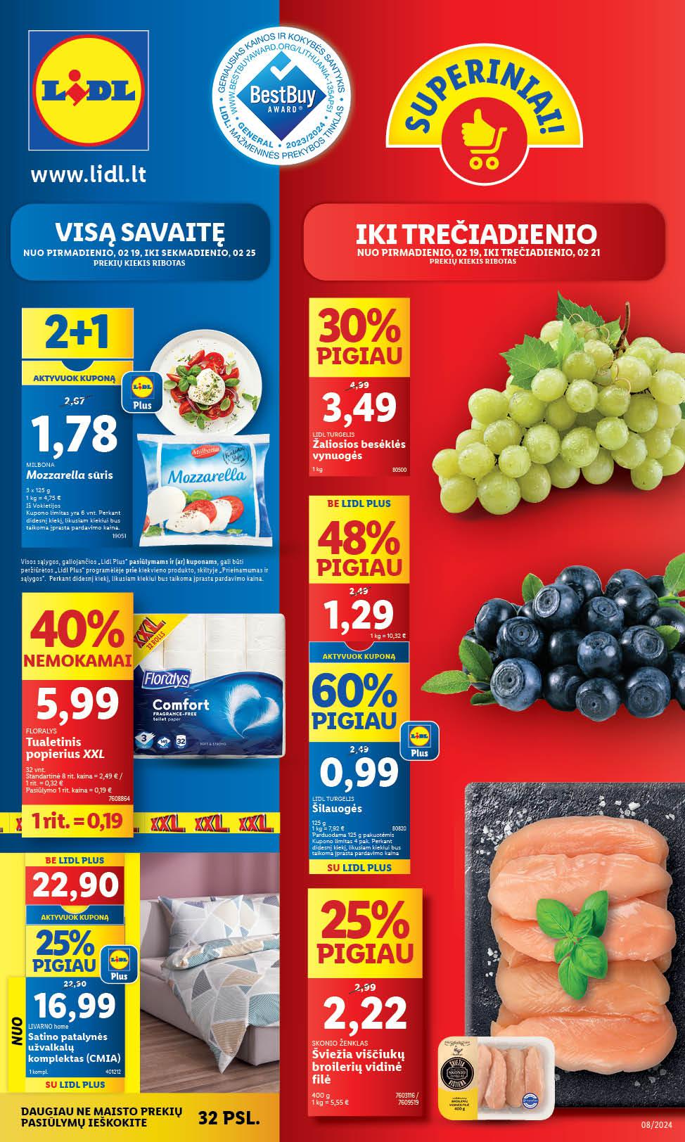 Naujausias LIDL kaininis katalogas 2024.02.19 - 2024.02.25