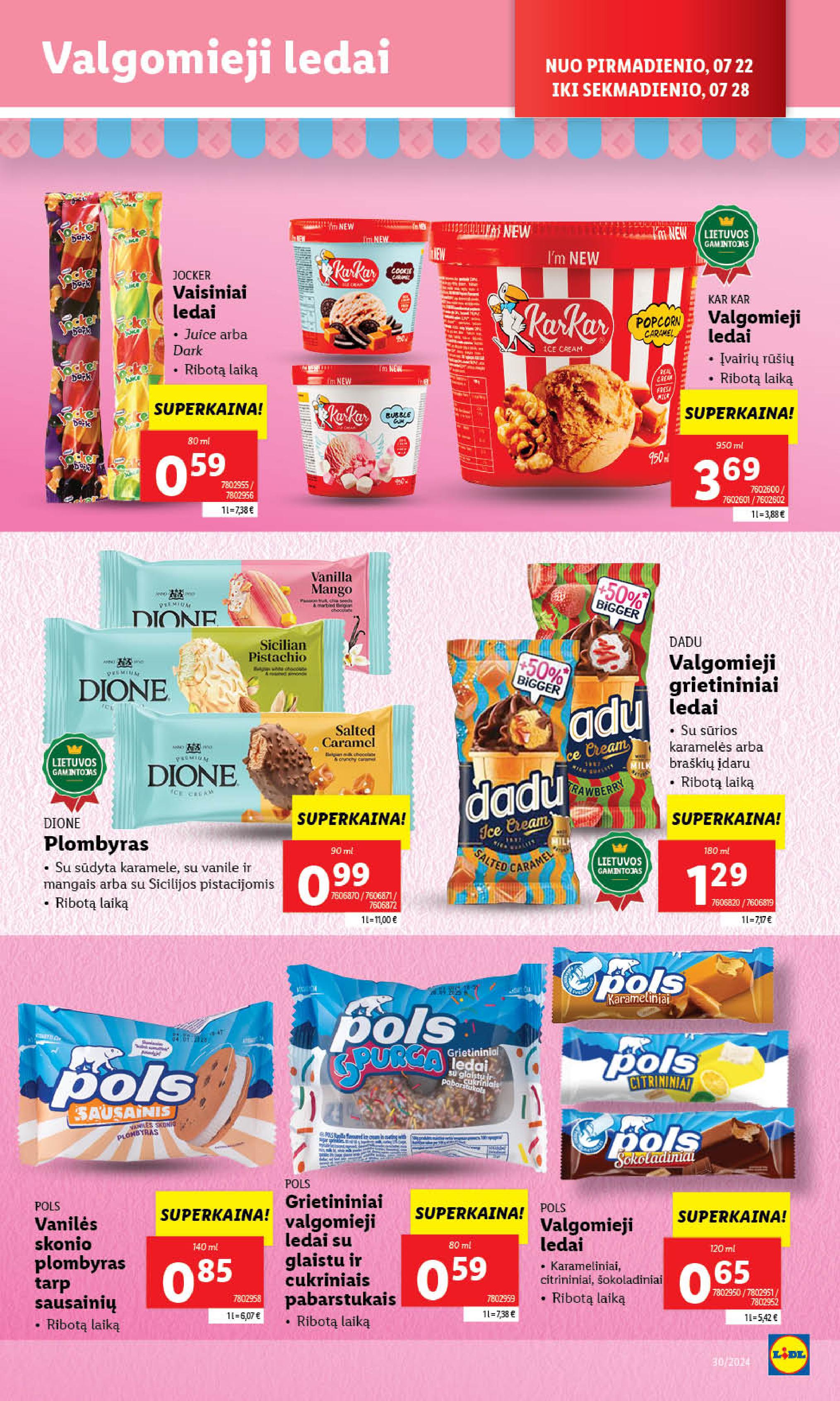 LIDL maisto prekių leidinukas nuo ketvirtadienio 07.25 - 07.28