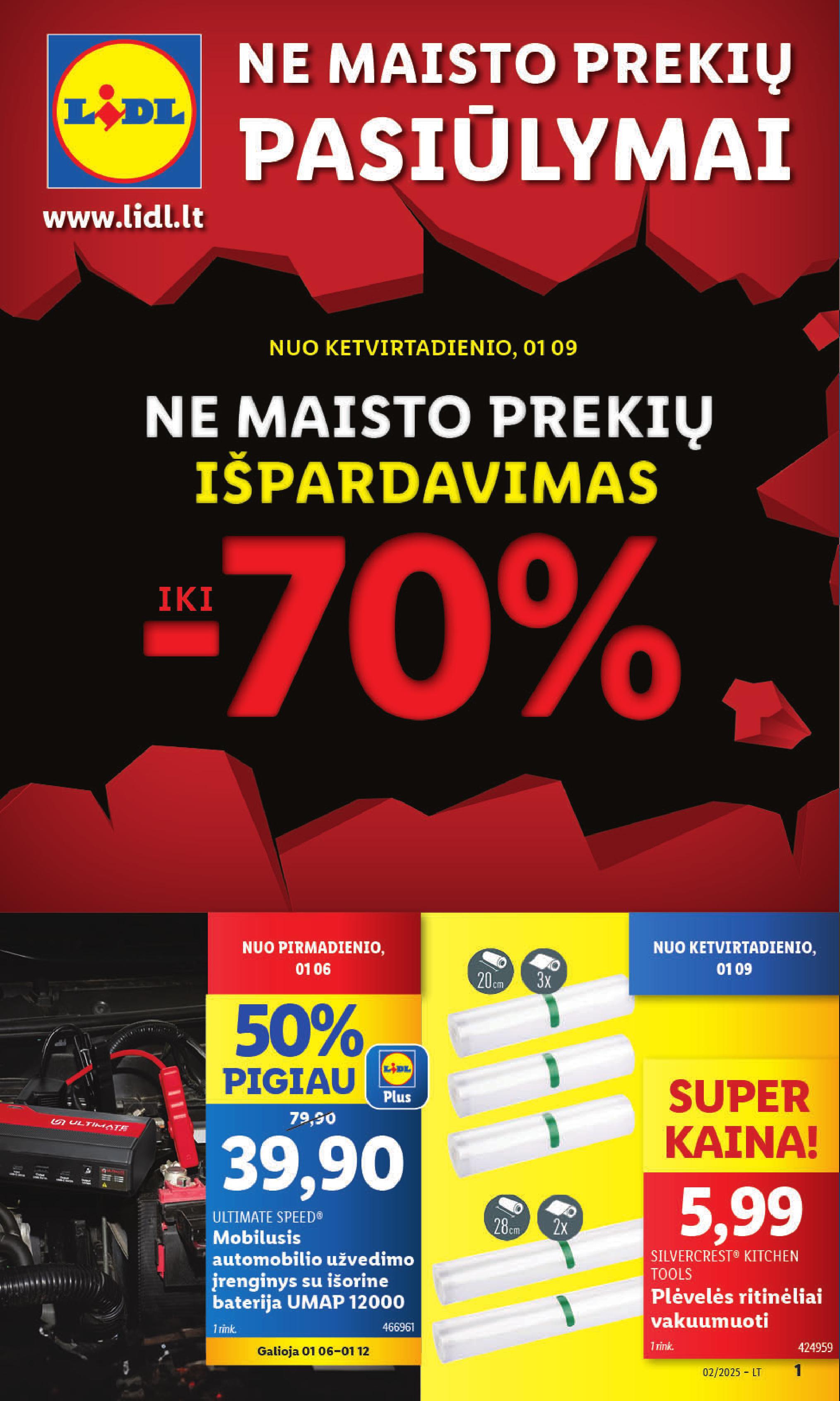 LIDL ne maisto prekių leidinys 2025.01.06 - 2025.01.12