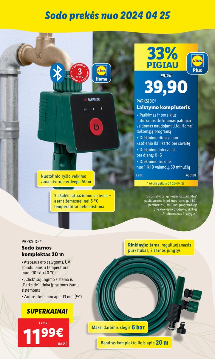 LIDL SODO PREKIŲ KATALOGAS "Visi į sodą"