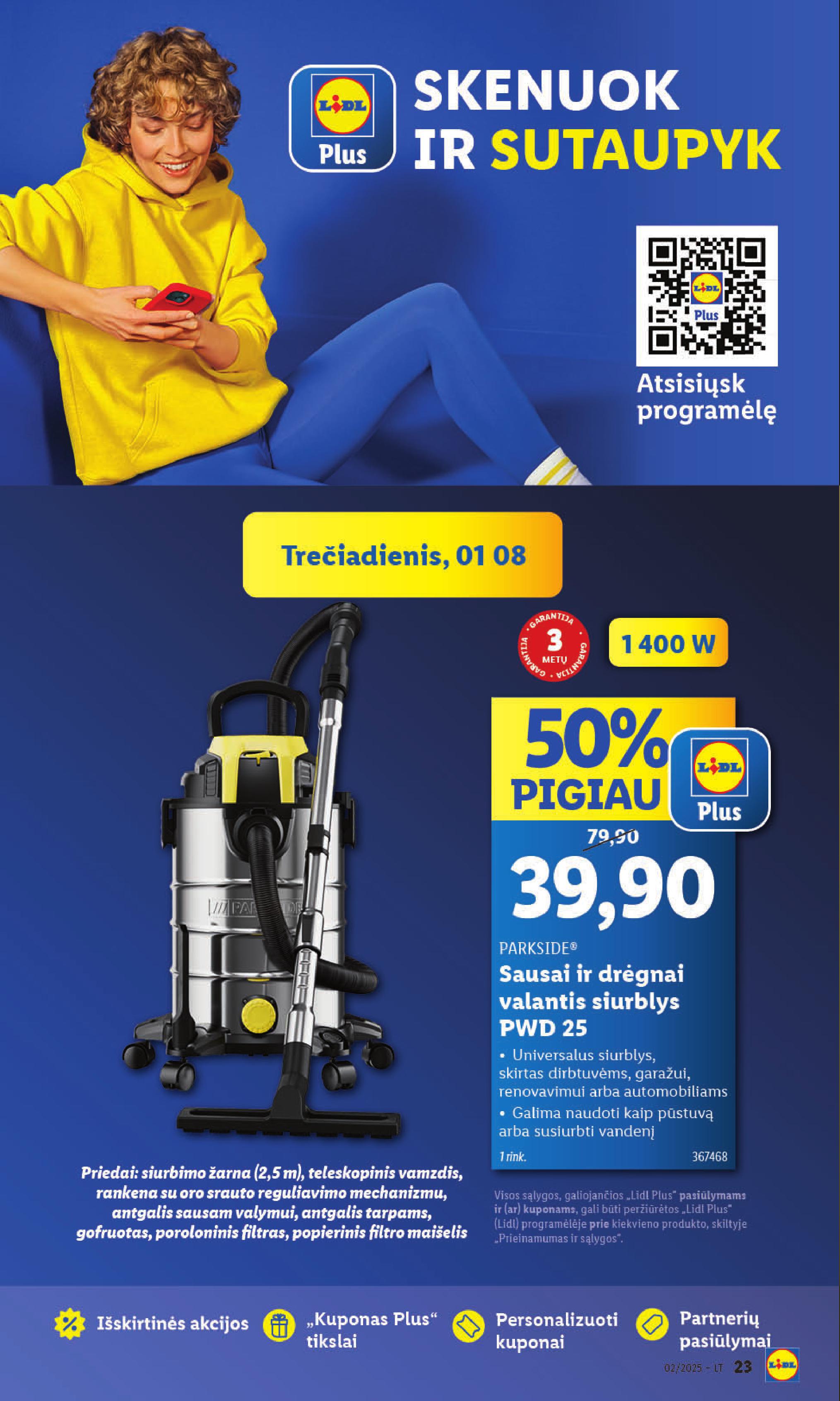 LIDL ne maisto prekių leidinys 2025.01.06 - 2025.01.12