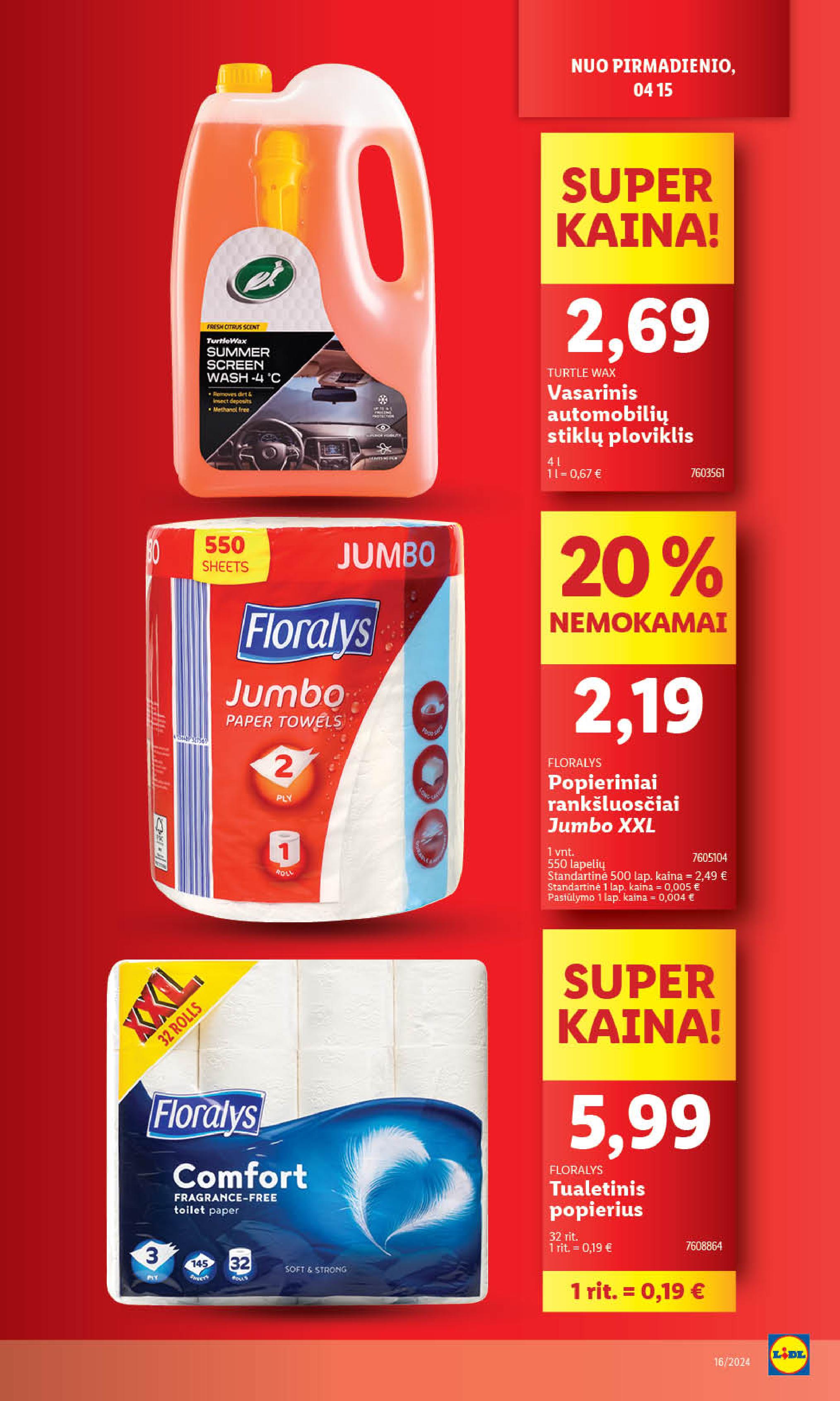 Naujausias LIDL kaininis katalogas 2024.04.15 - 2024.04.21