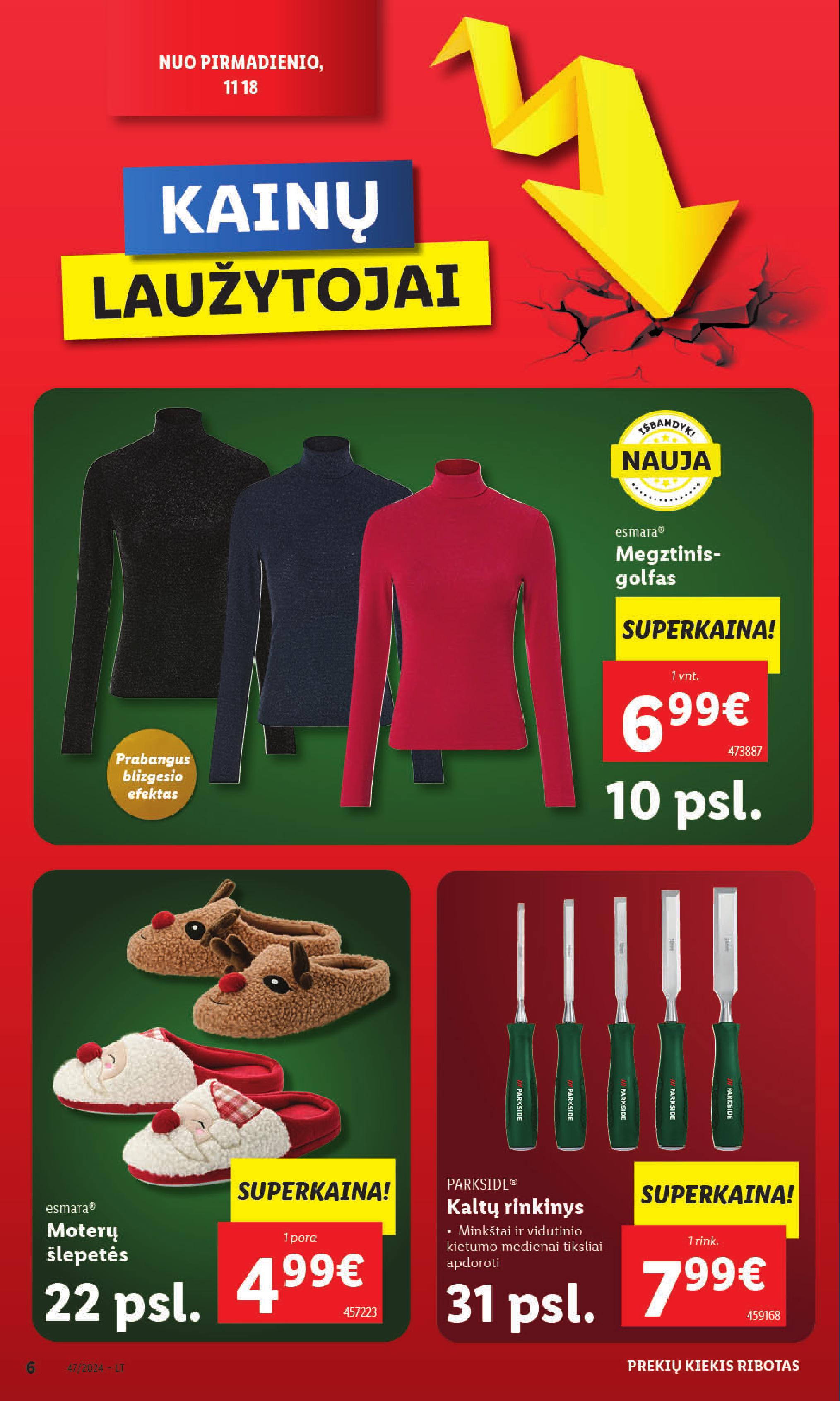 LIDL ne maisto prekių leidinys 2024.11.18 - 2024.11.24