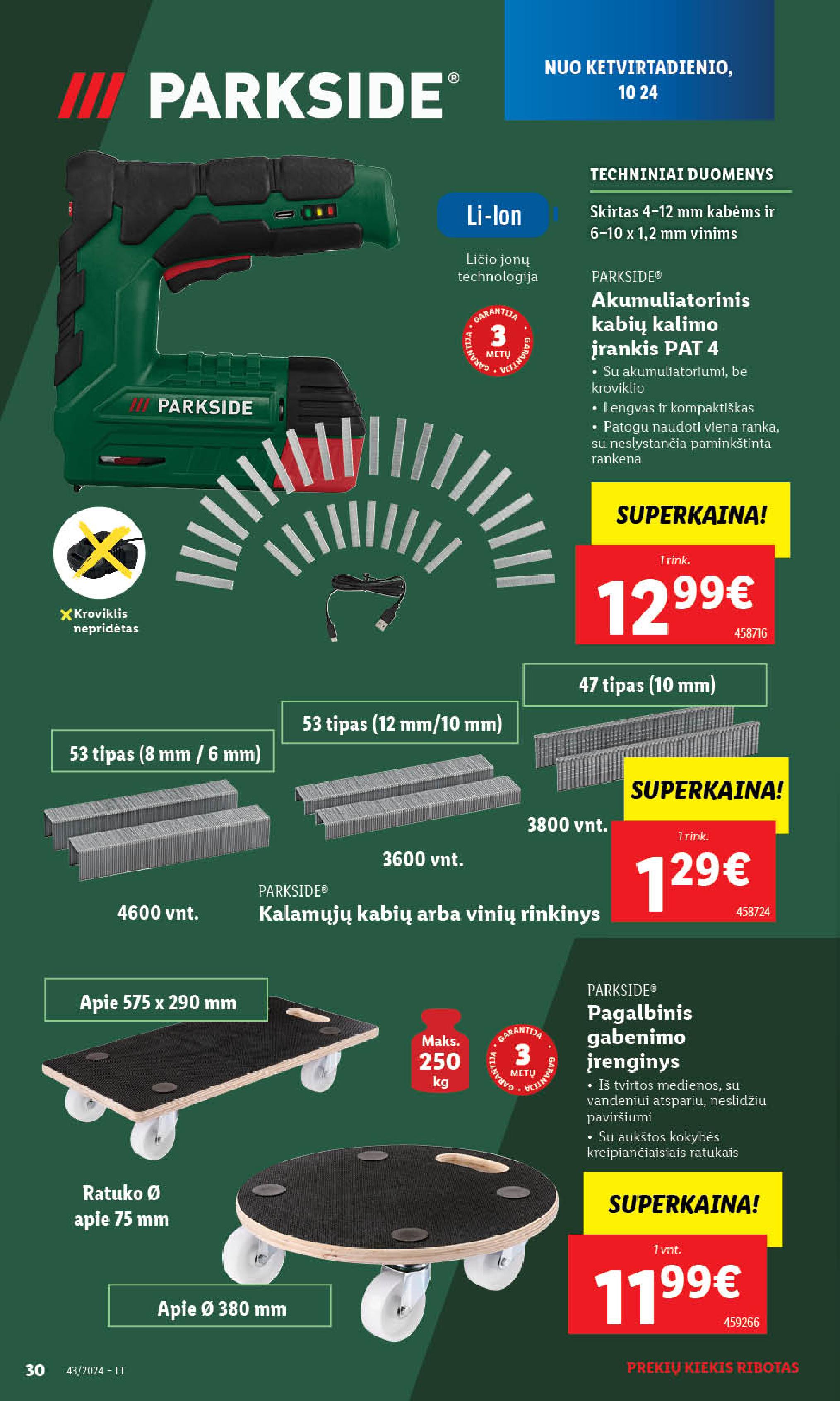 LIDL ne maisto prekių leidinys 2024.10.21 - 2024.10.27