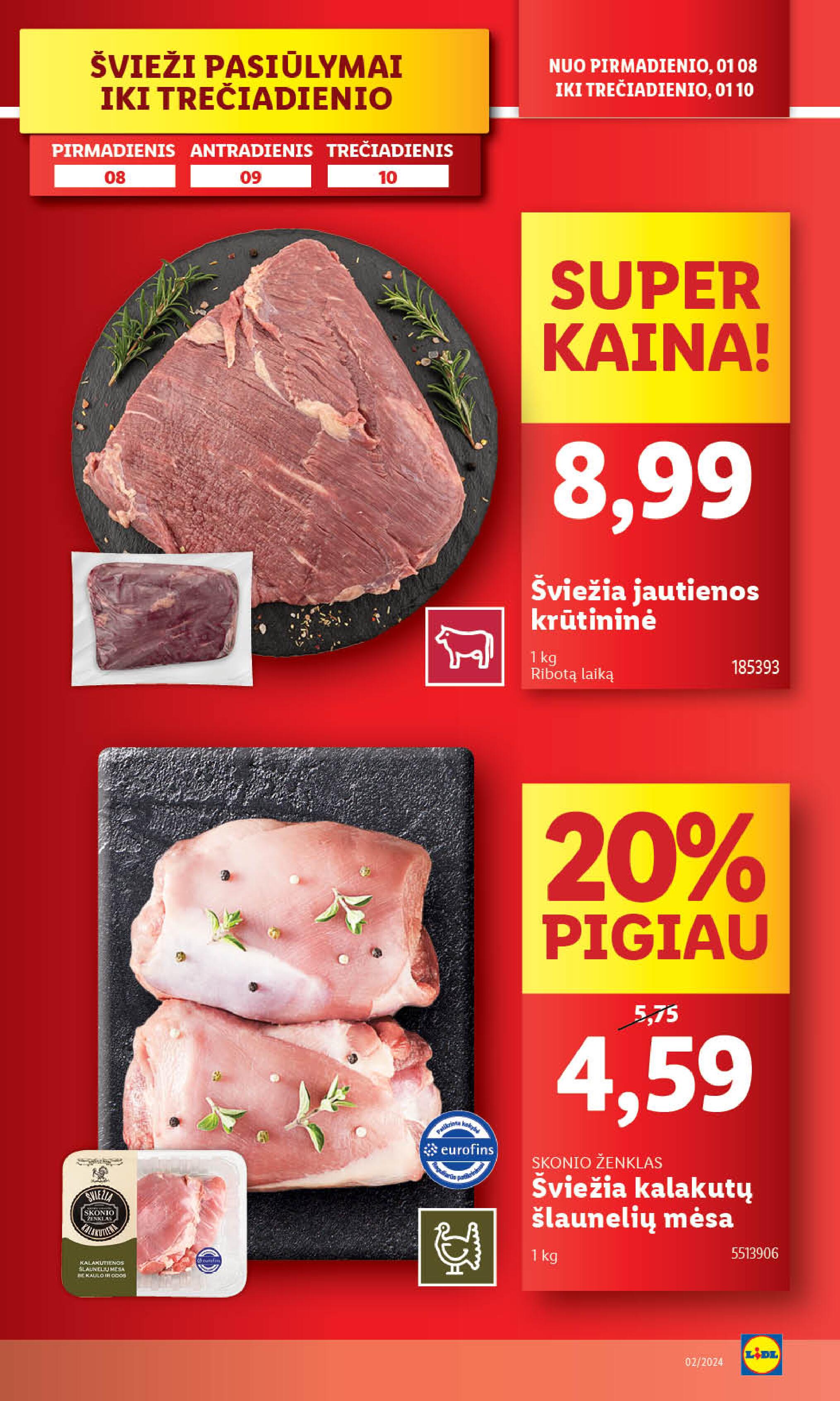 Naujausias LIDL kaininis katalogas 2024.01.08 - 2024.01.14