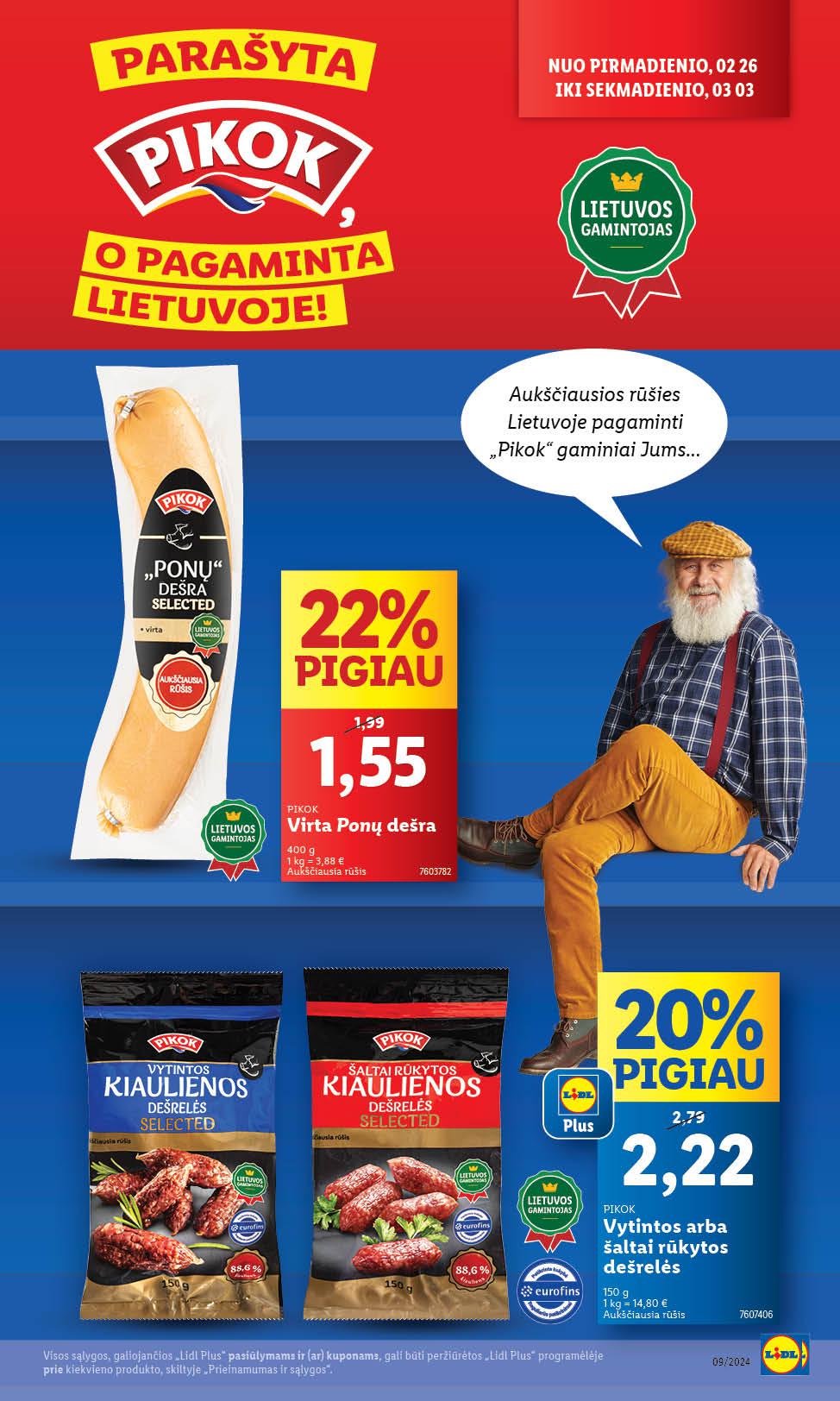 Naujausias LIDL kaininis katalogas 2024.02.26 - 2024.03.03