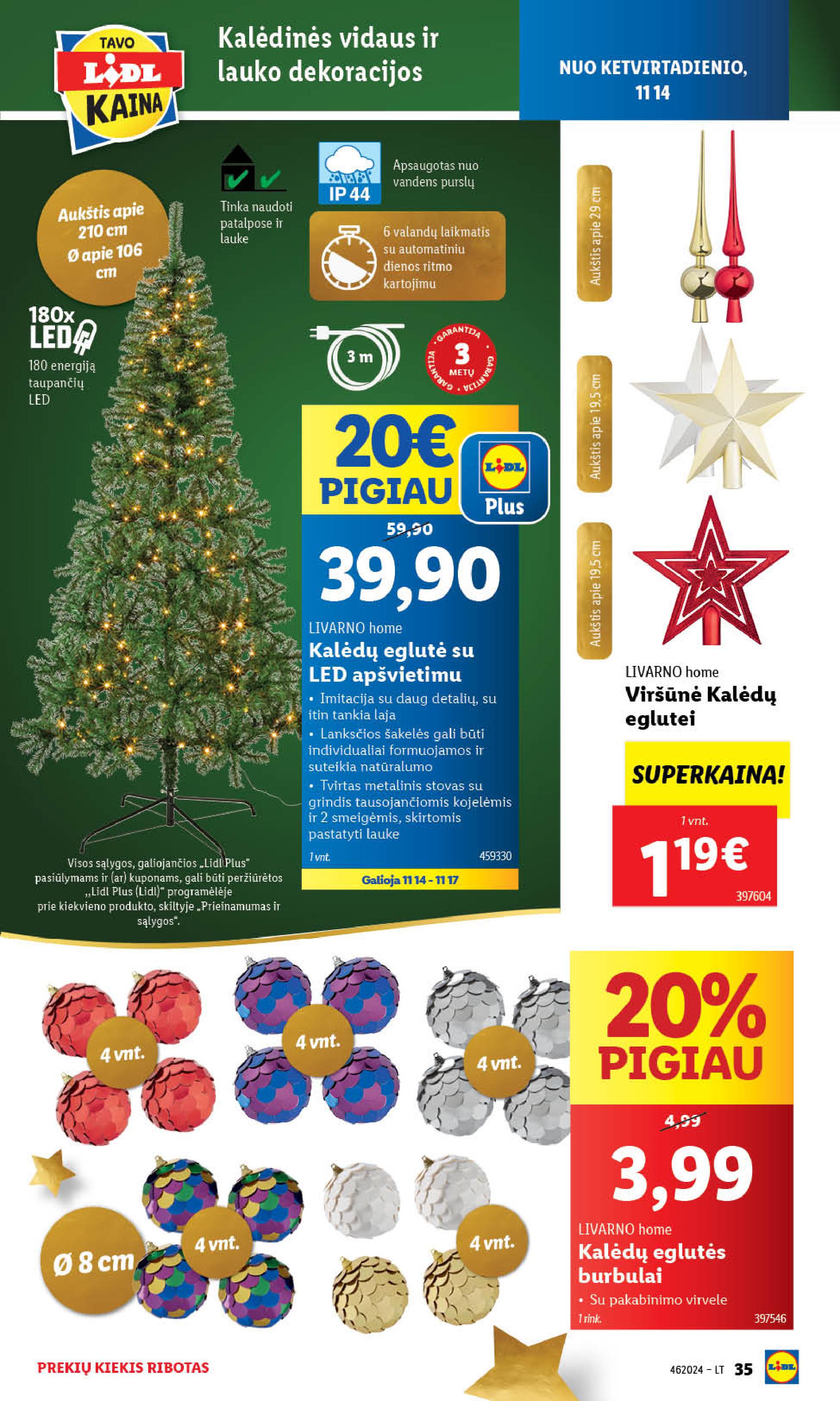 LIDL ne maisto prekių leidinys 2024.11.11 - 2024.11.17