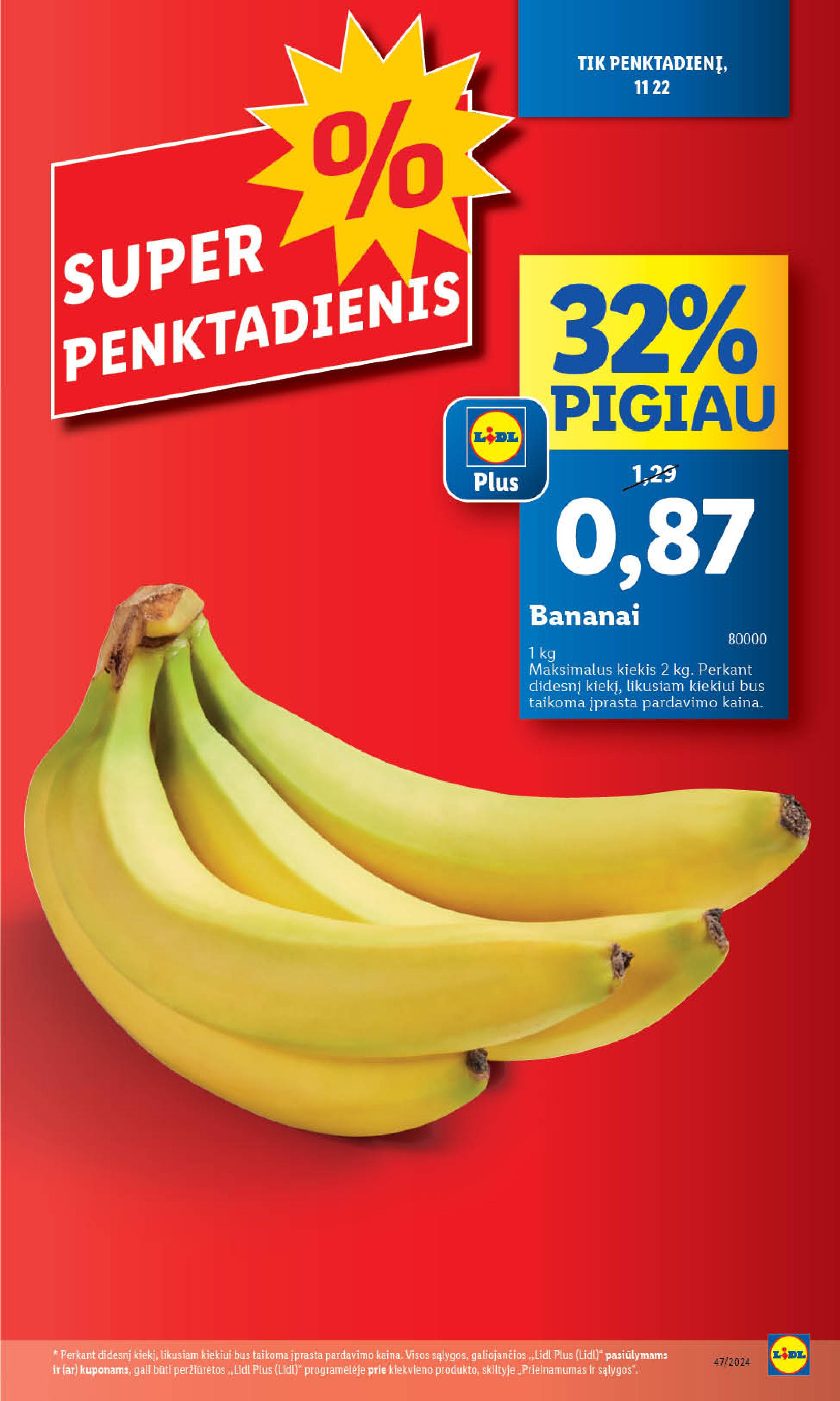 LIDL maisto prekių leidinukas nuo ketvirtadienio 11.21 - 11.24