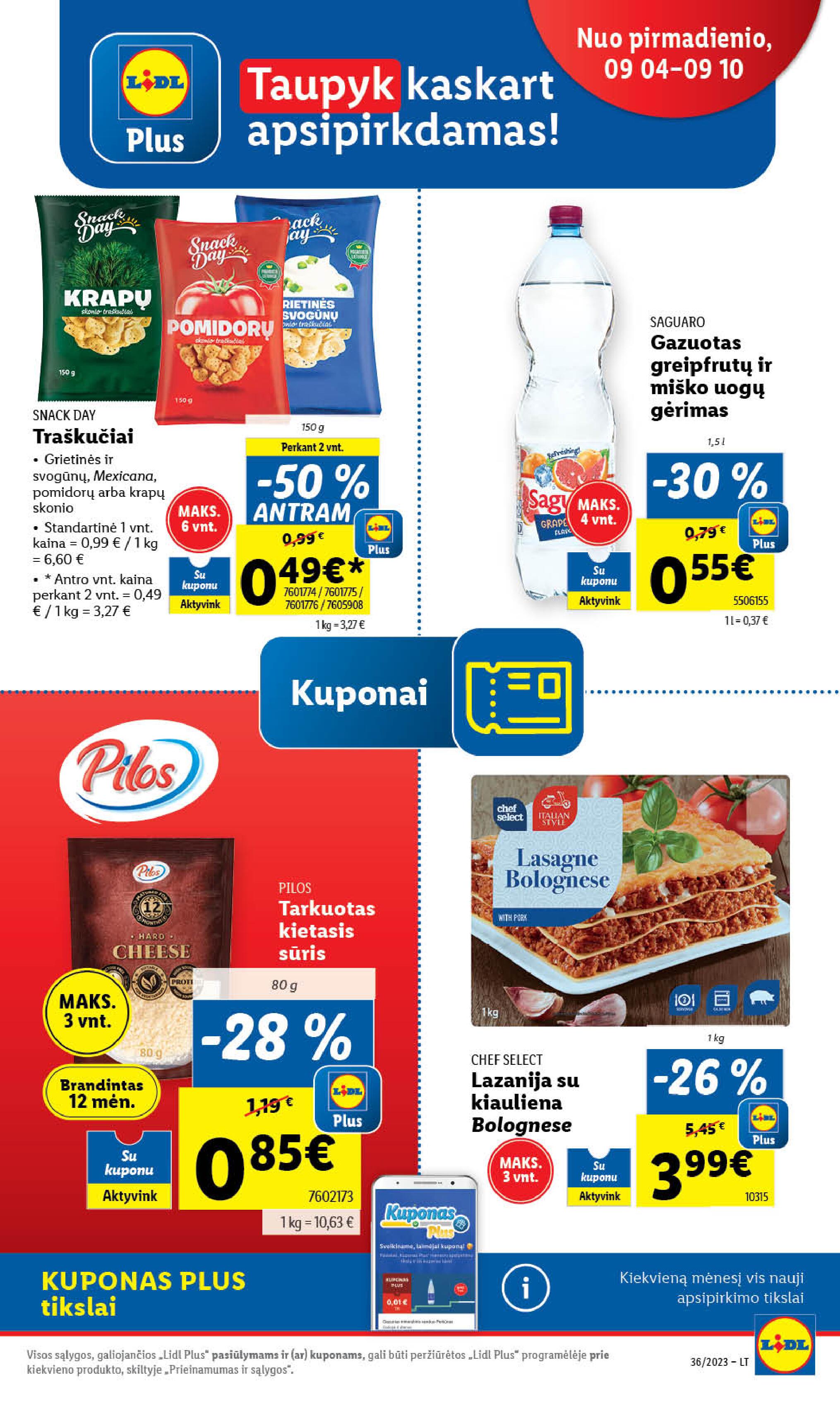 Naujausias LIDL kaininis katalogas 2023.09.04 - 2023.09.10