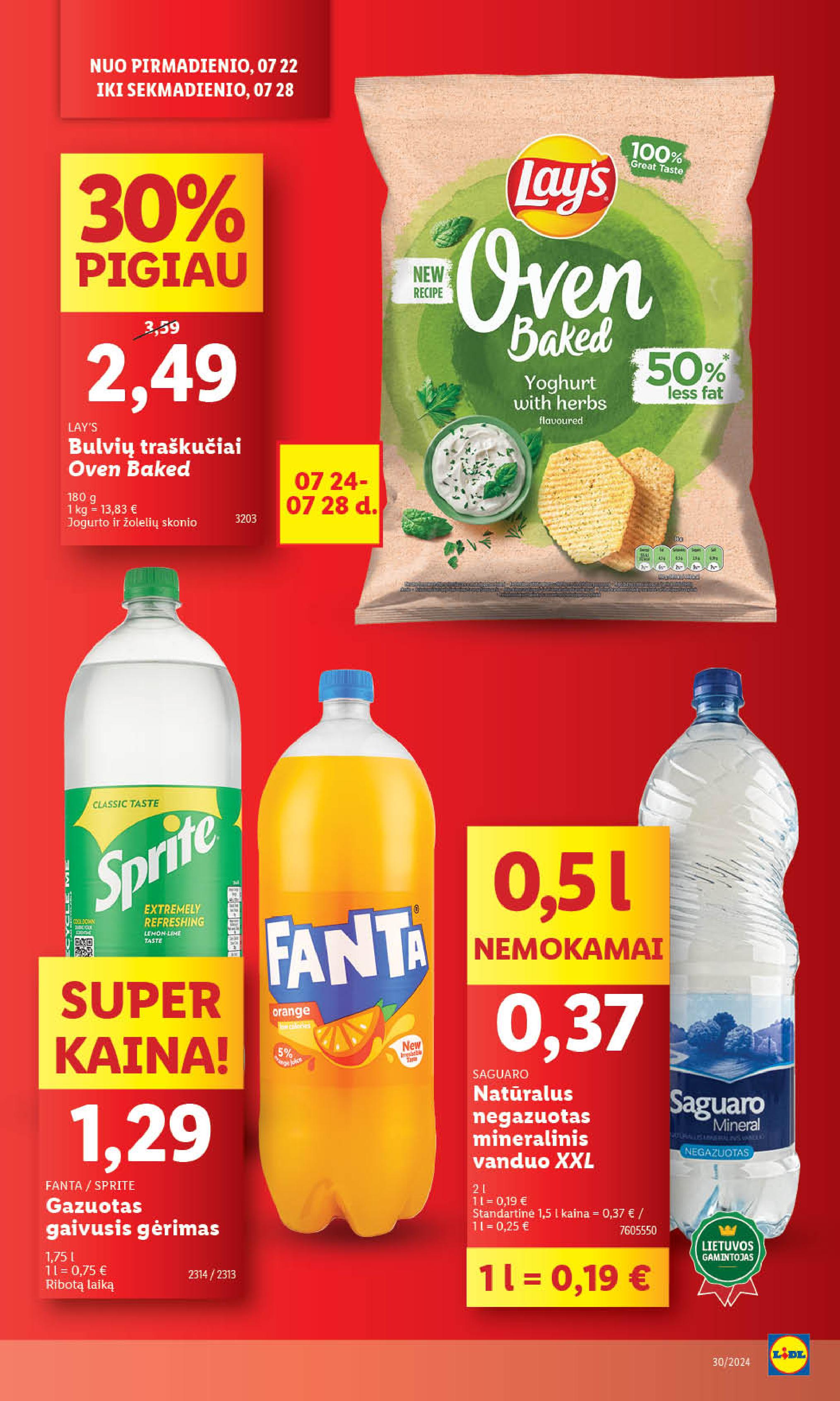 LIDL maisto prekių leidinukas nuo ketvirtadienio 07.25 - 07.28