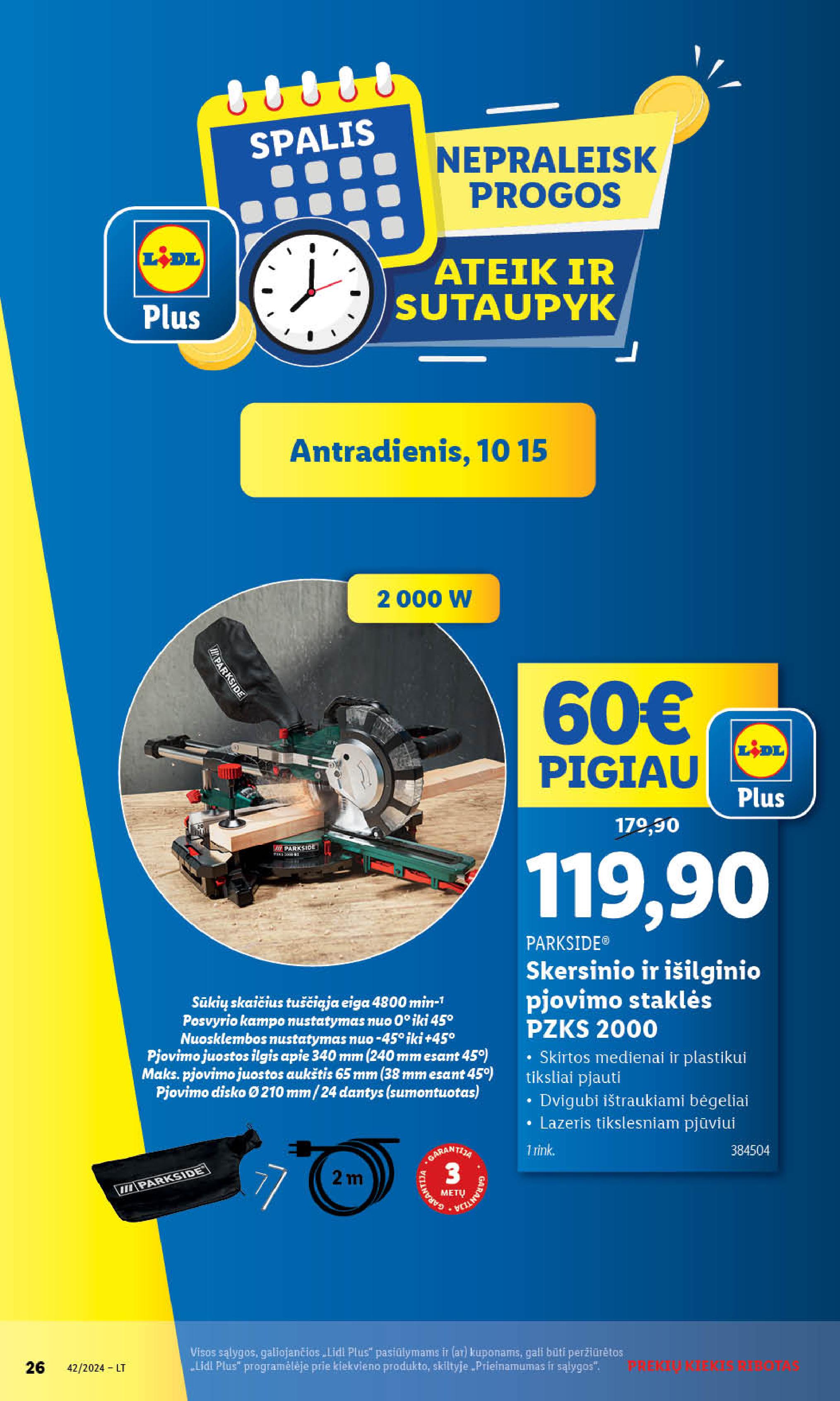 LIDL ne maisto prekių leidinys 2024.10.14 - 2024.10.20