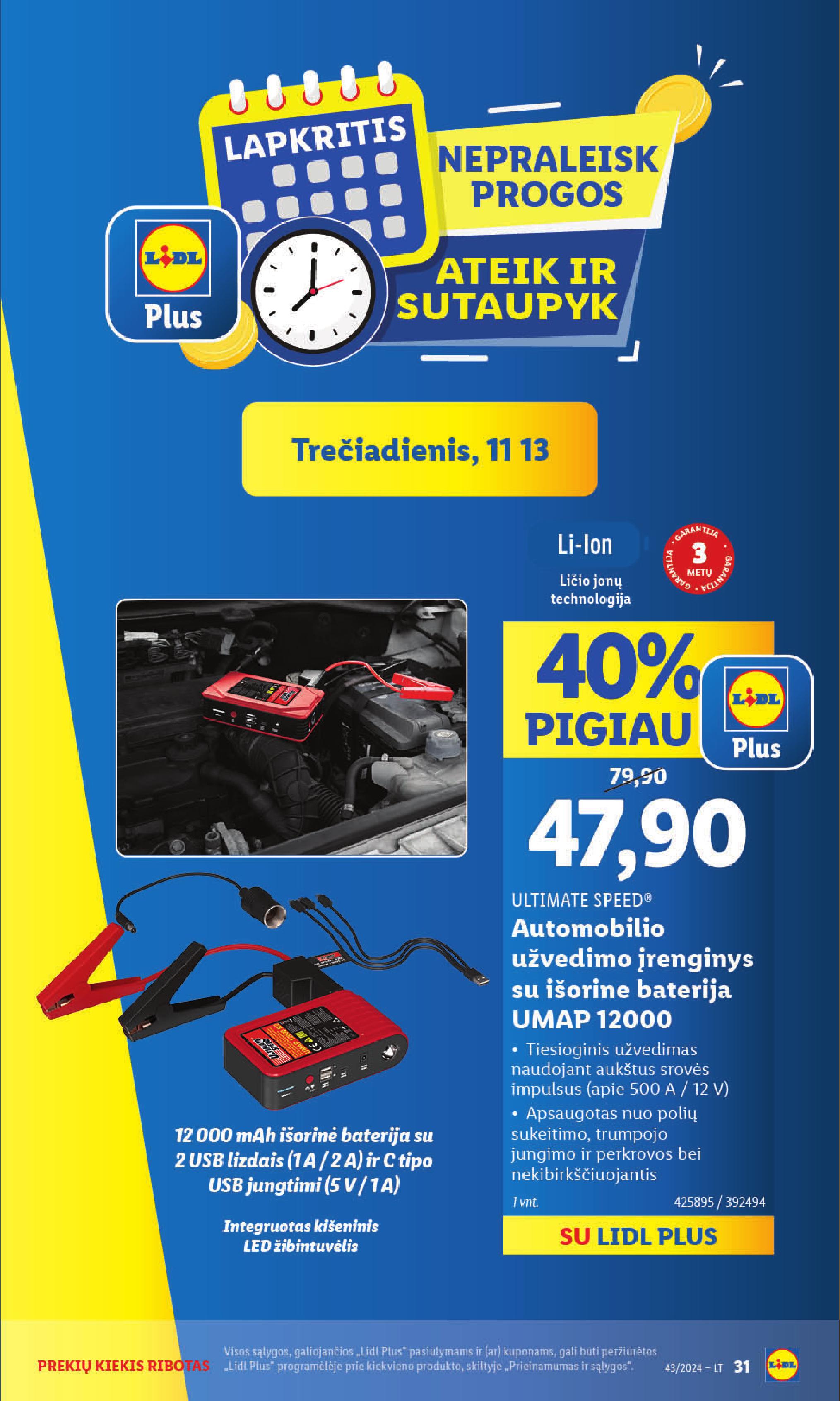 LIDL ne maisto prekių leidinys 2024.11.11 - 2024.11.17