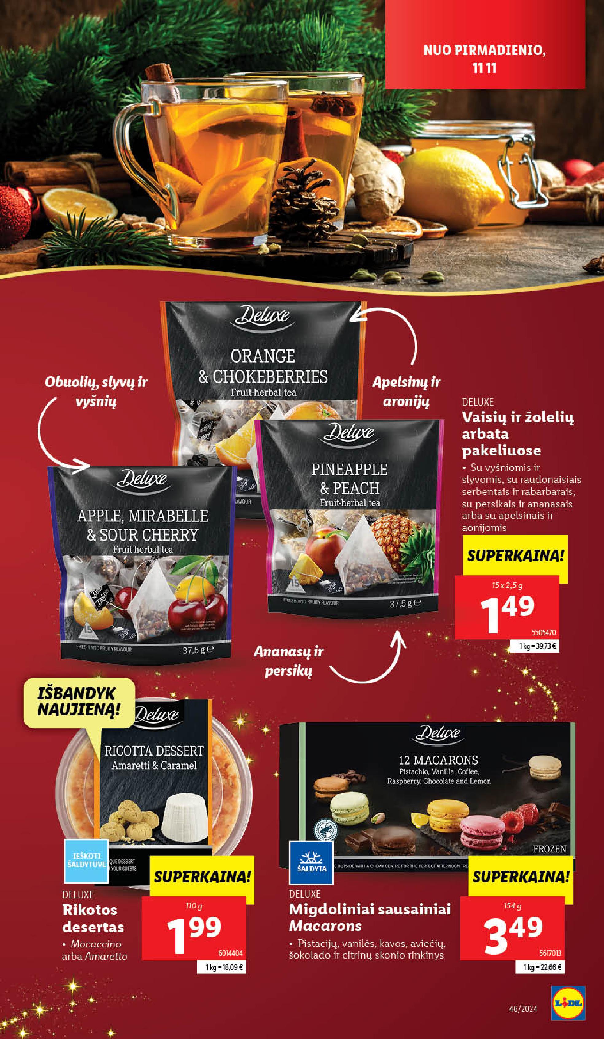 LIDL katalogas "DELUXE" galioja nuo 2024.11.18