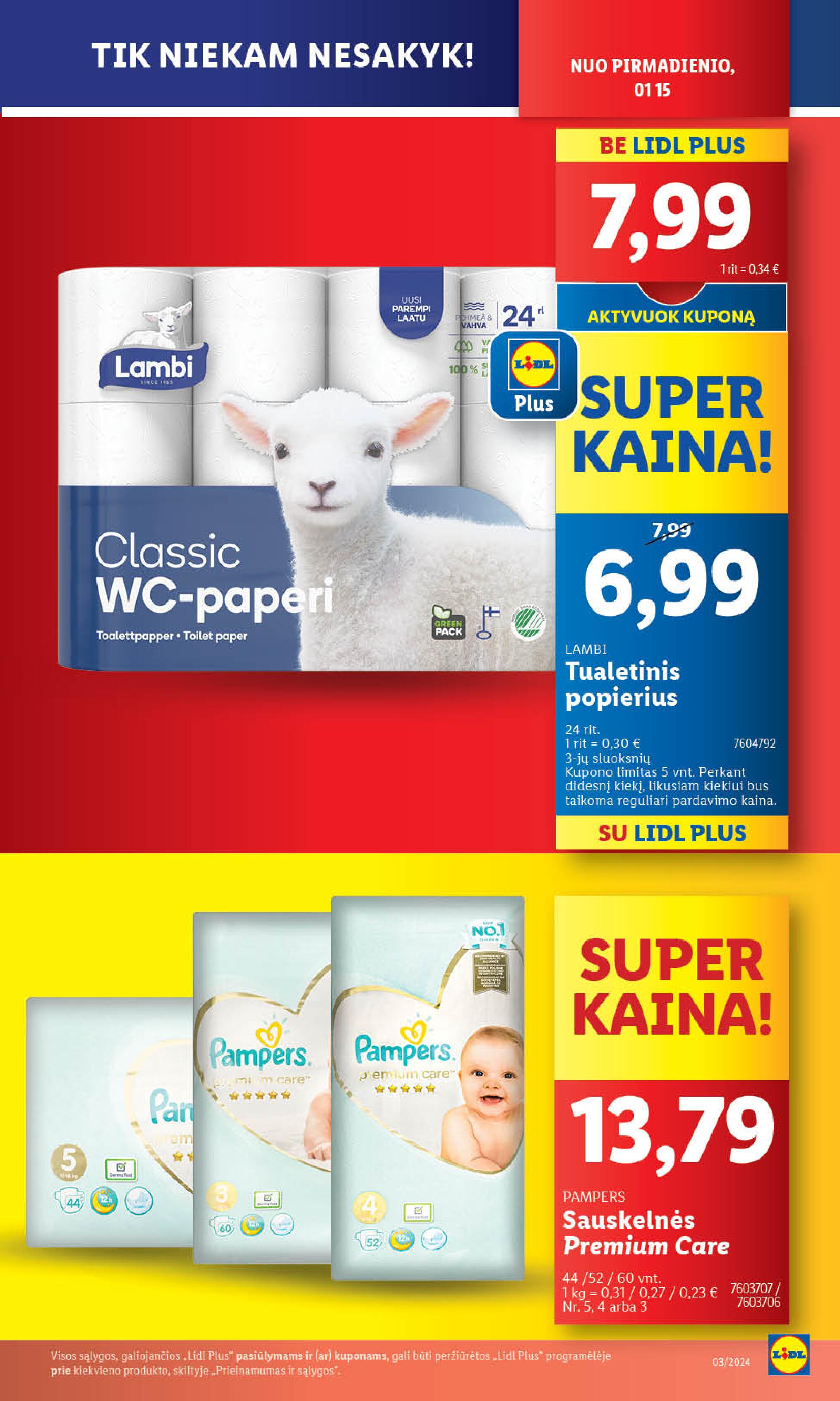 Naujausias LIDL kaininis katalogas 2024.01.15 - 2024.01.21