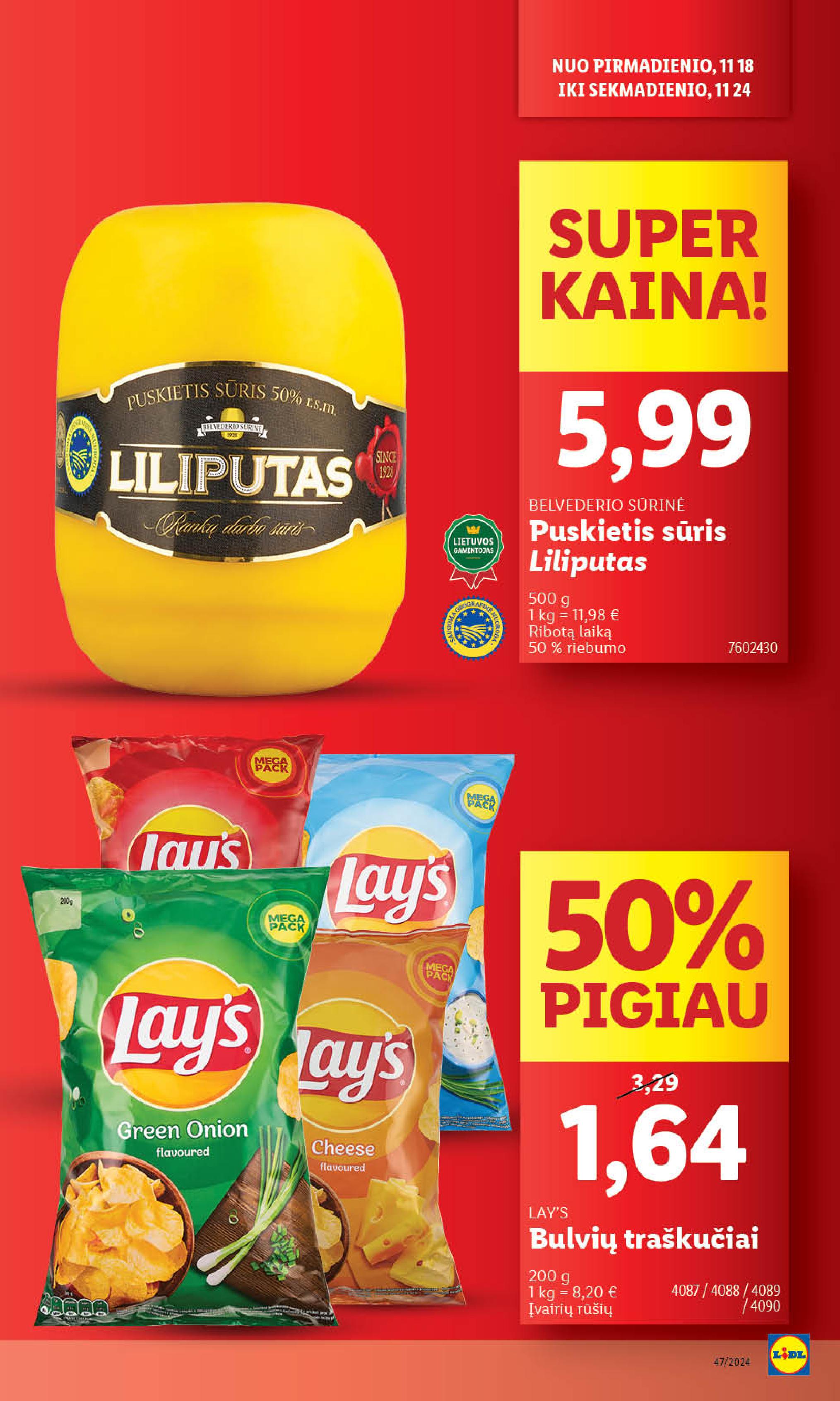 LIDL maisto prekių leidinukas nuo ketvirtadienio 11.21 - 11.24