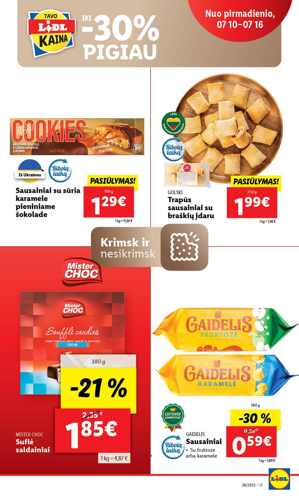 Naujausias LIDL kaininis katalogas 2023.07.10 - 2023.07.16