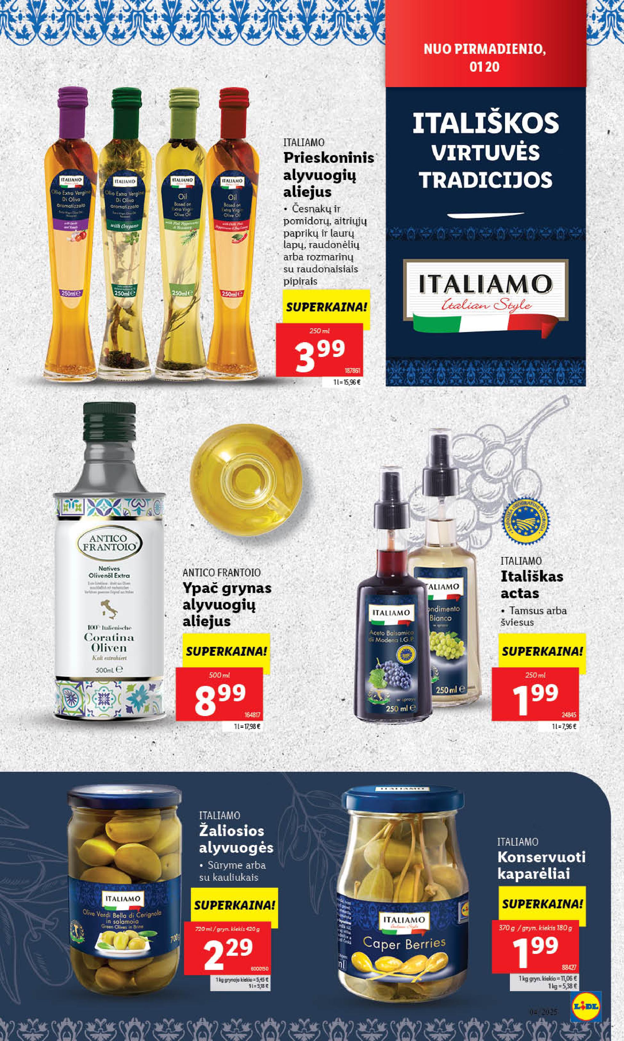 Naujausias LIDL kaininis katalogas 2025.01.20 - 2025.01.26