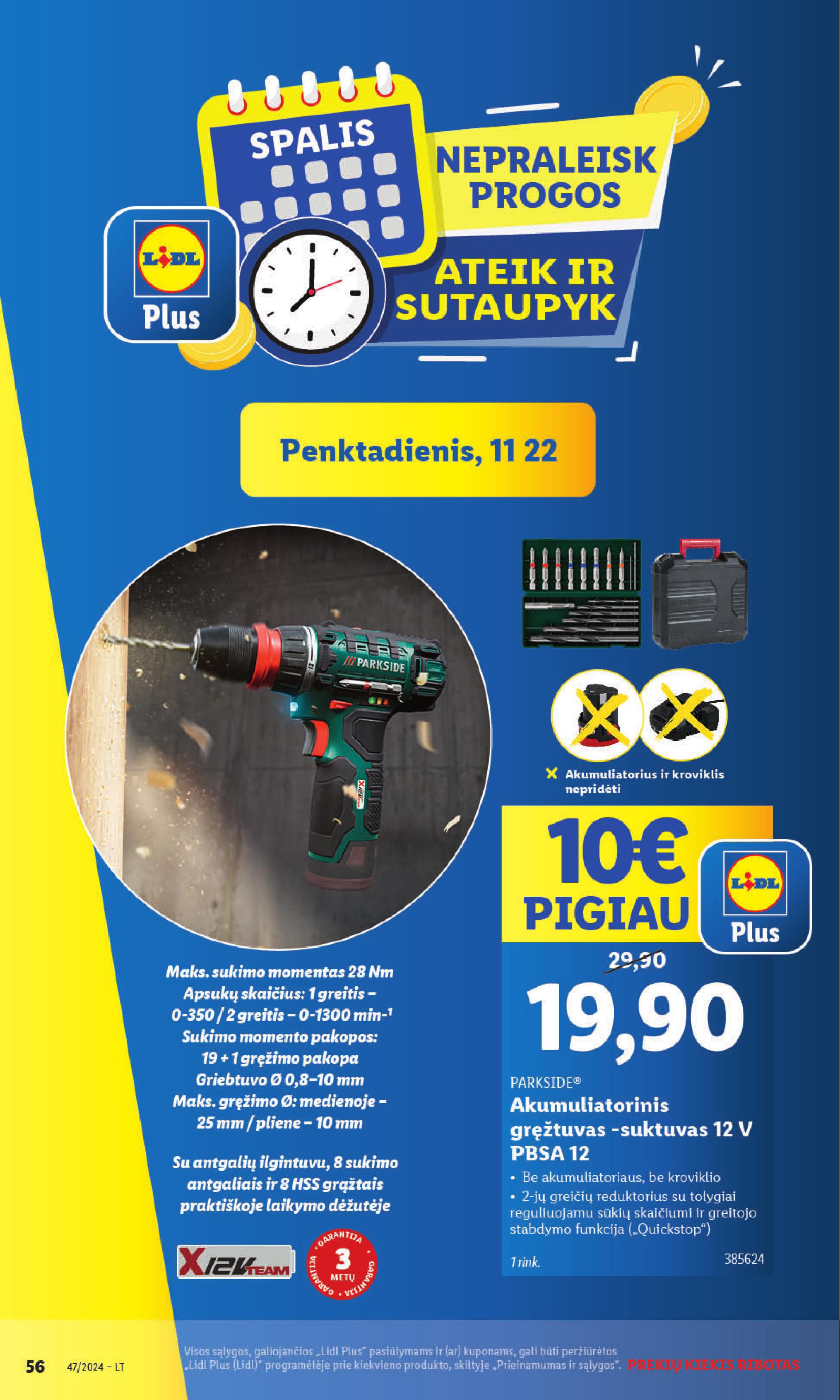 LIDL ne maisto prekių leidinys 2024.11.18 - 2024.11.24