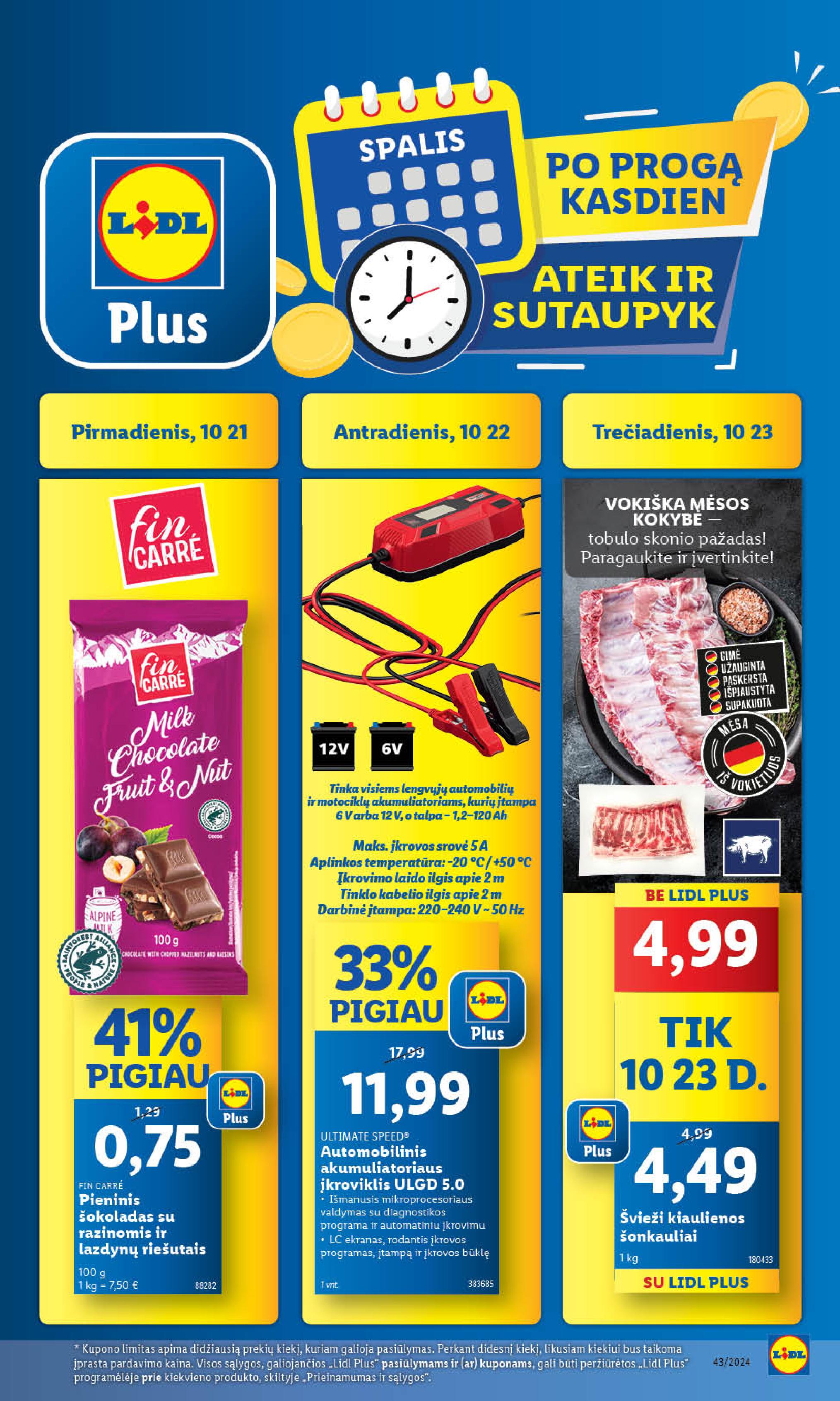 Naujausias LIDL kaininis katalogas 2024.10.21 - 2024.10.27