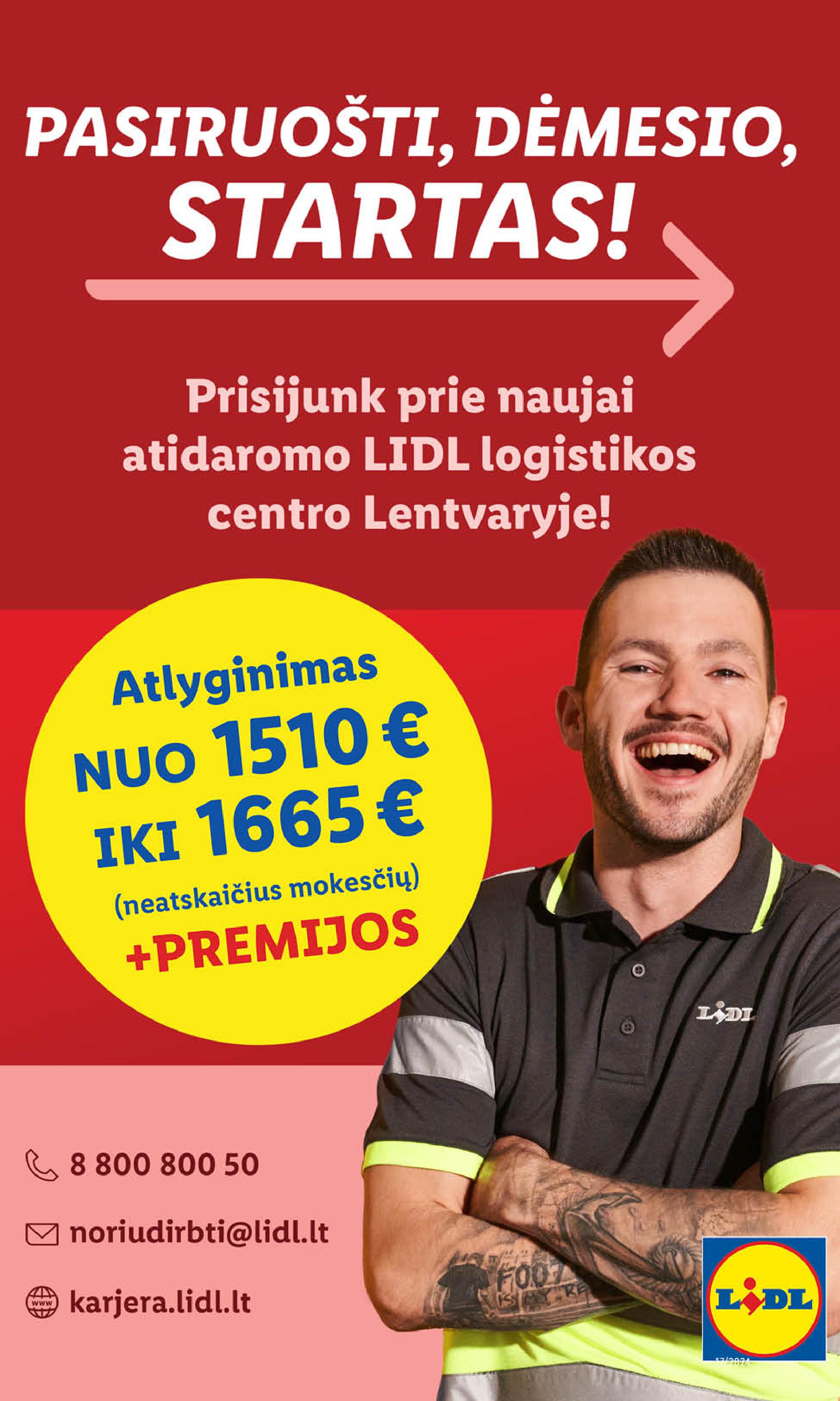 Naujausias LIDL kaininis katalogas 2024.04.22 - 2024.04.28