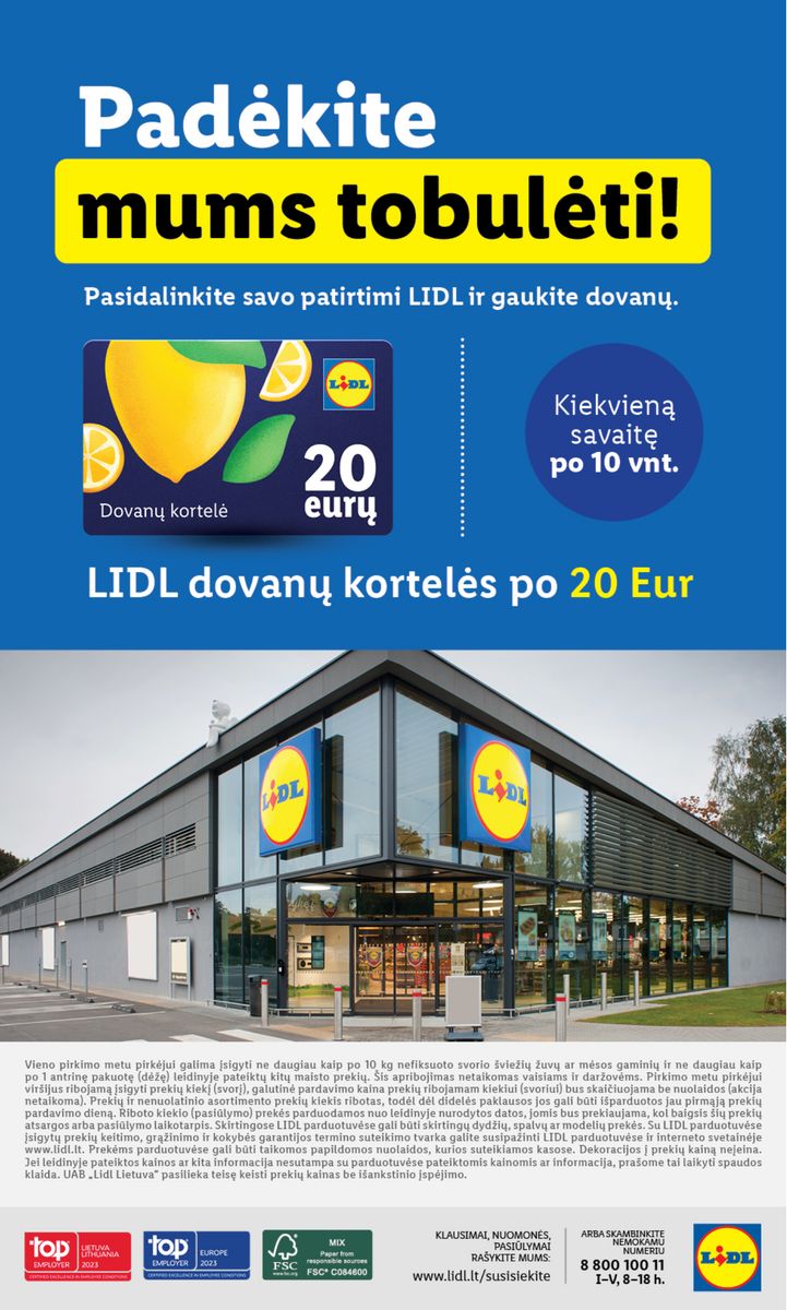 Naujausias LIDL kaininis katalogas 2023.03.06 - 2023.03.12