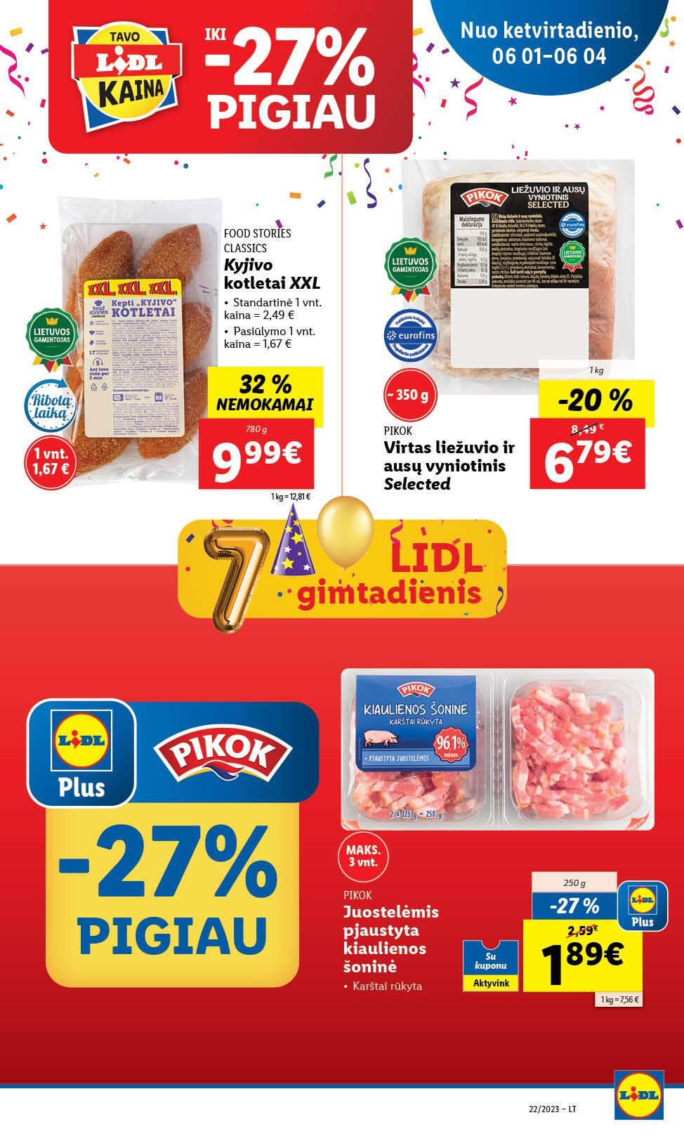 Naujausias LIDL kaininis katalogas 2023.05.29 - 2023.06.04