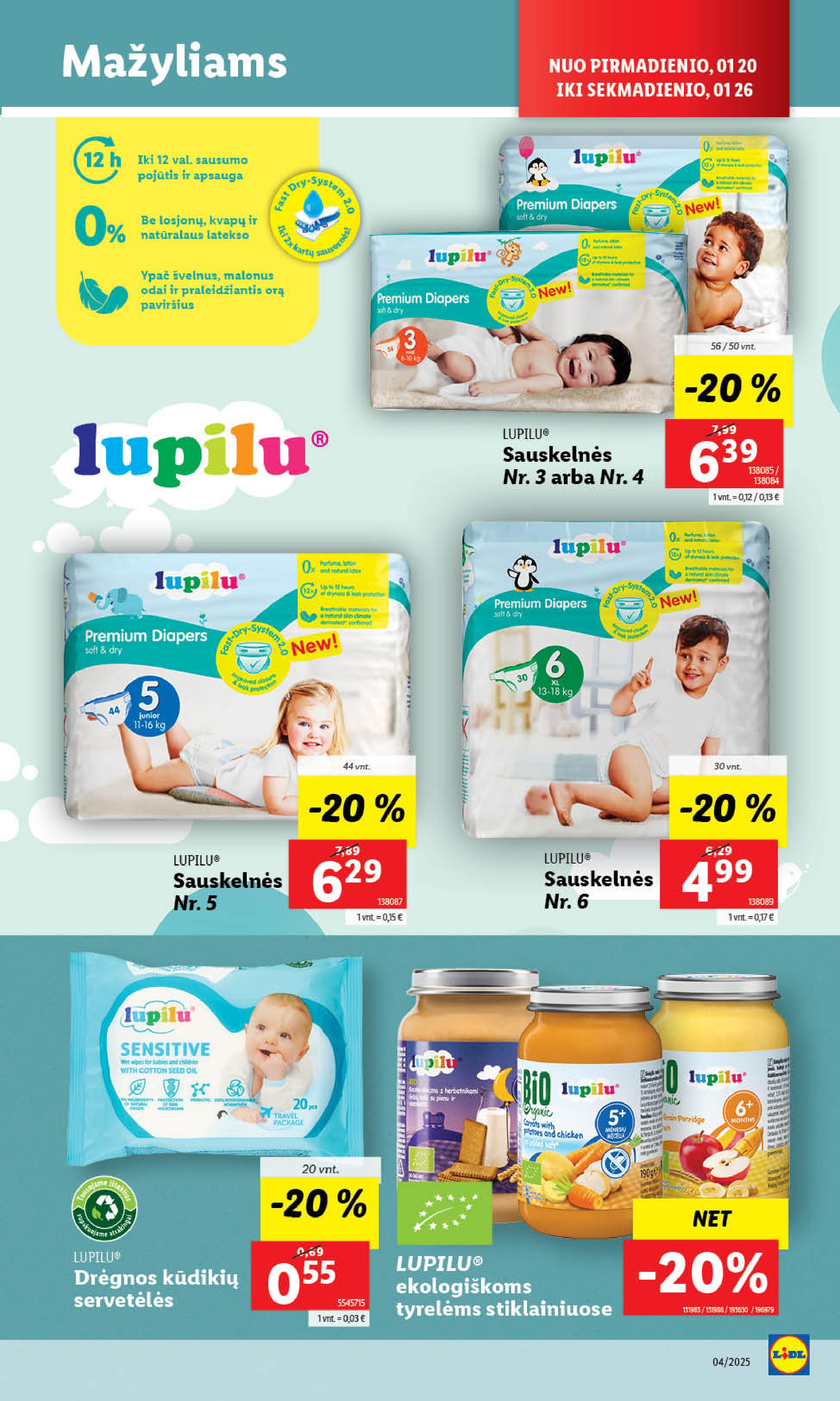 Naujausias LIDL kaininis katalogas 2025.01.20 - 2025.01.26