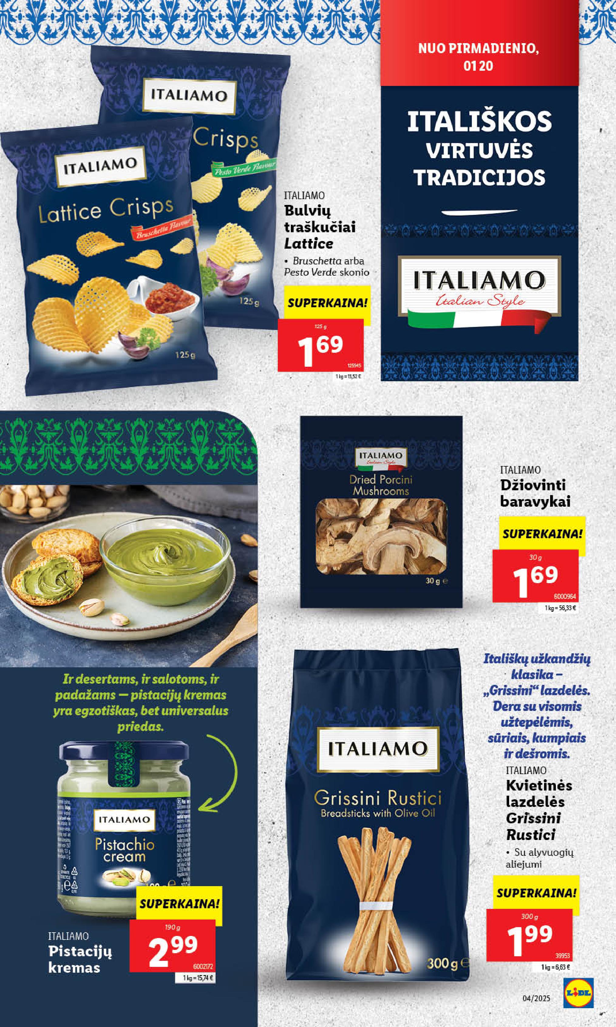 Naujausias LIDL kaininis katalogas 2025.01.20 - 2025.01.26