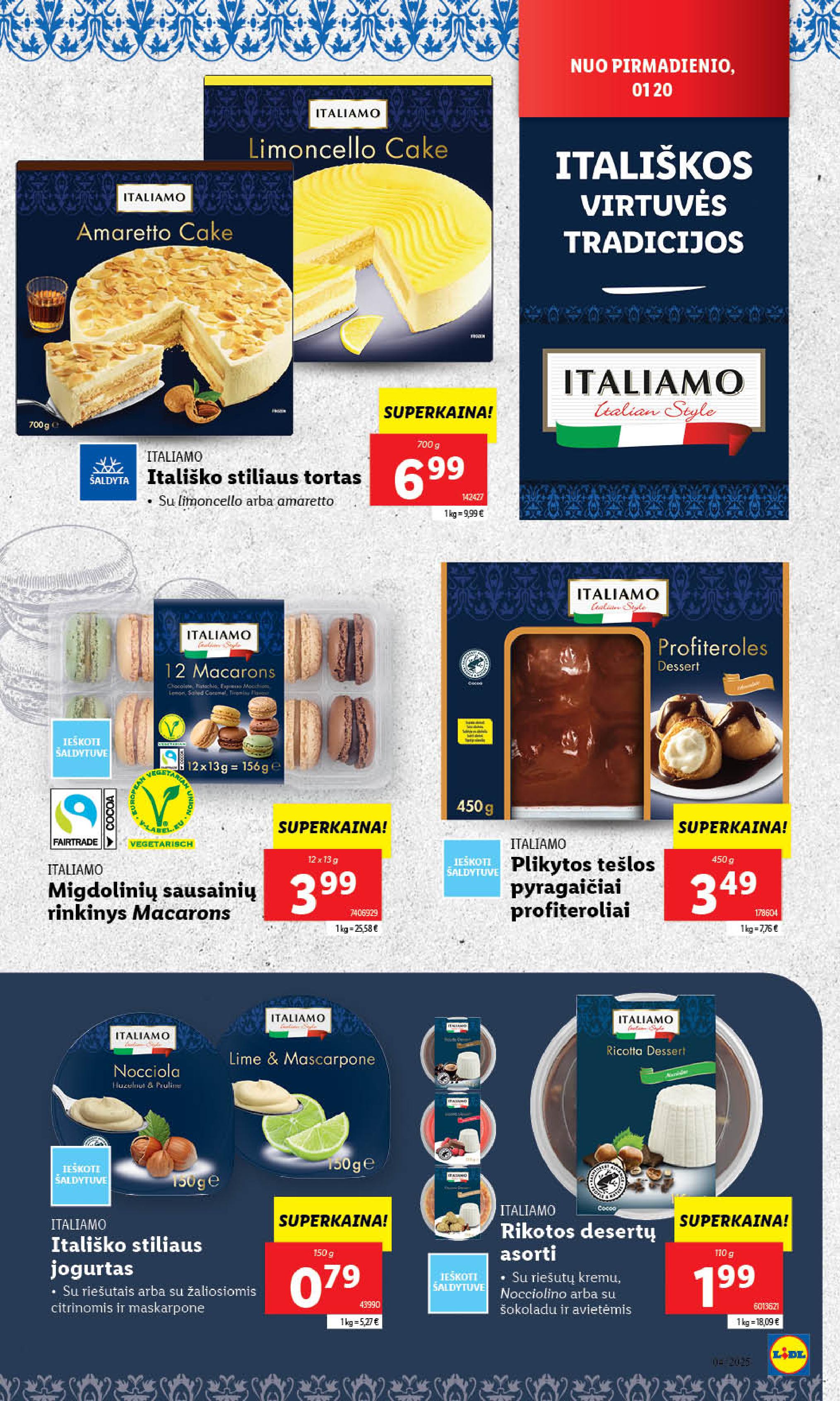 Naujausias LIDL kaininis katalogas 2025.01.20 - 2025.01.26