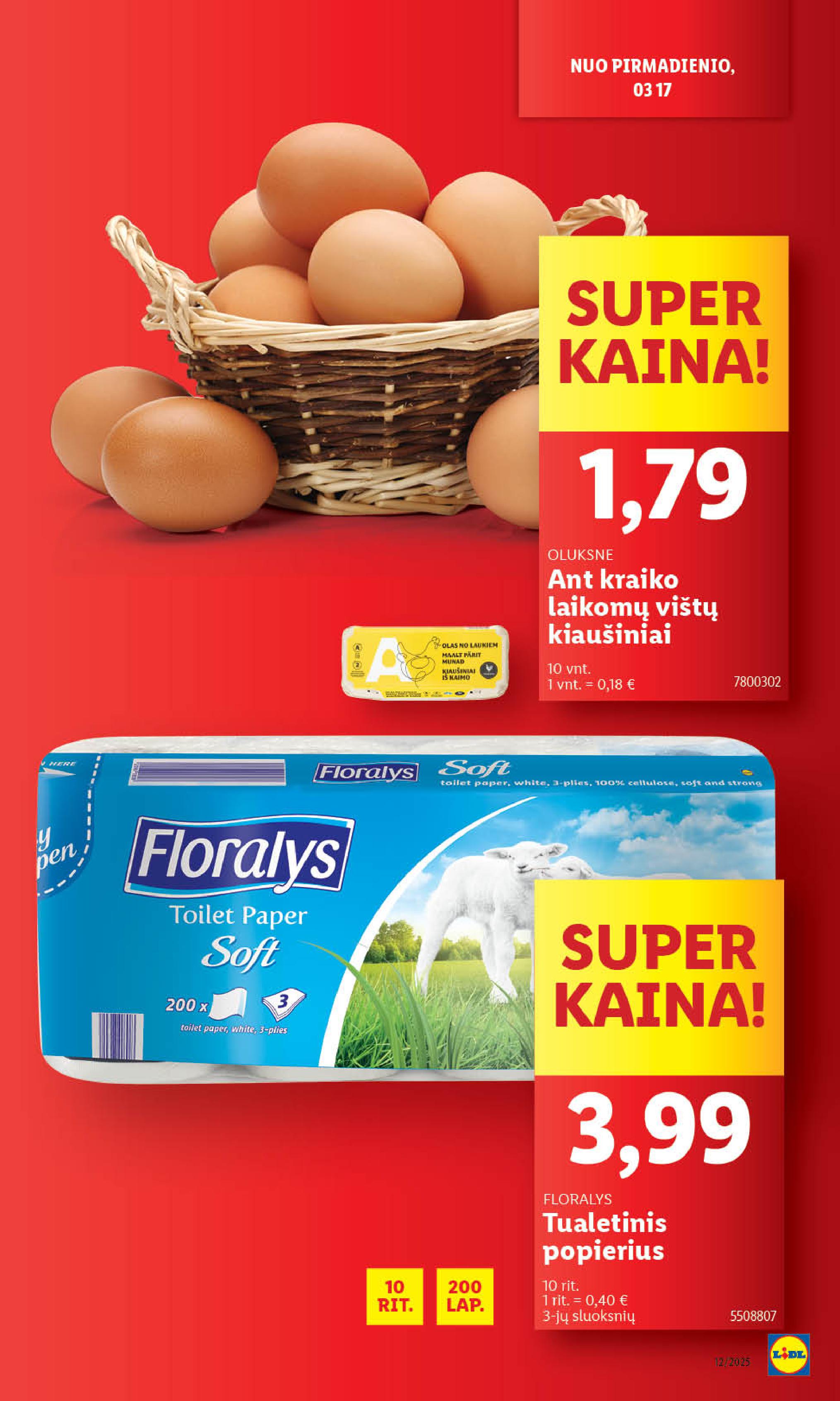 Naujausias LIDL kaininis katalogas 2025.03.17 - 2025.03.23