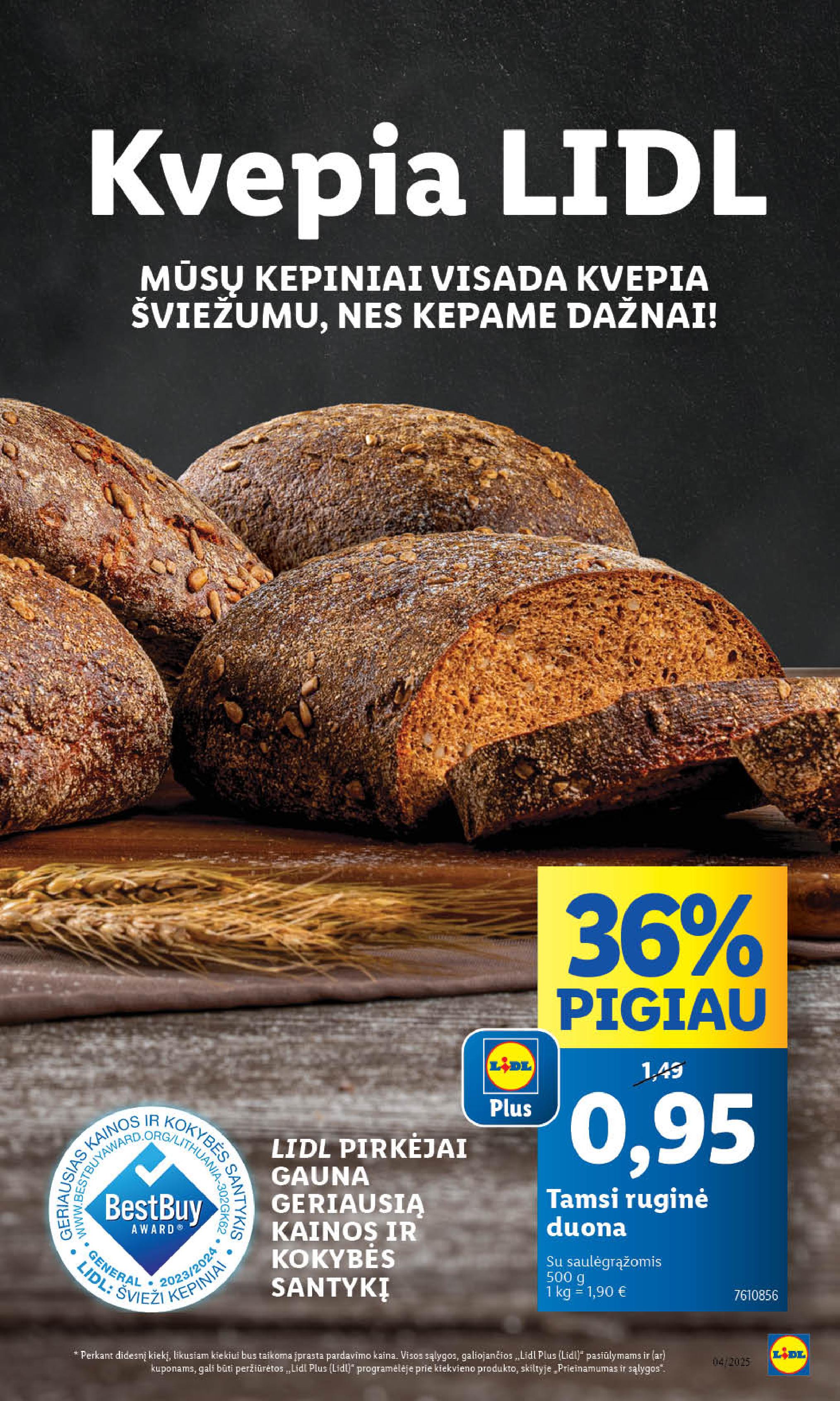 Naujausias LIDL kaininis katalogas 2025.01.20 - 2025.01.26