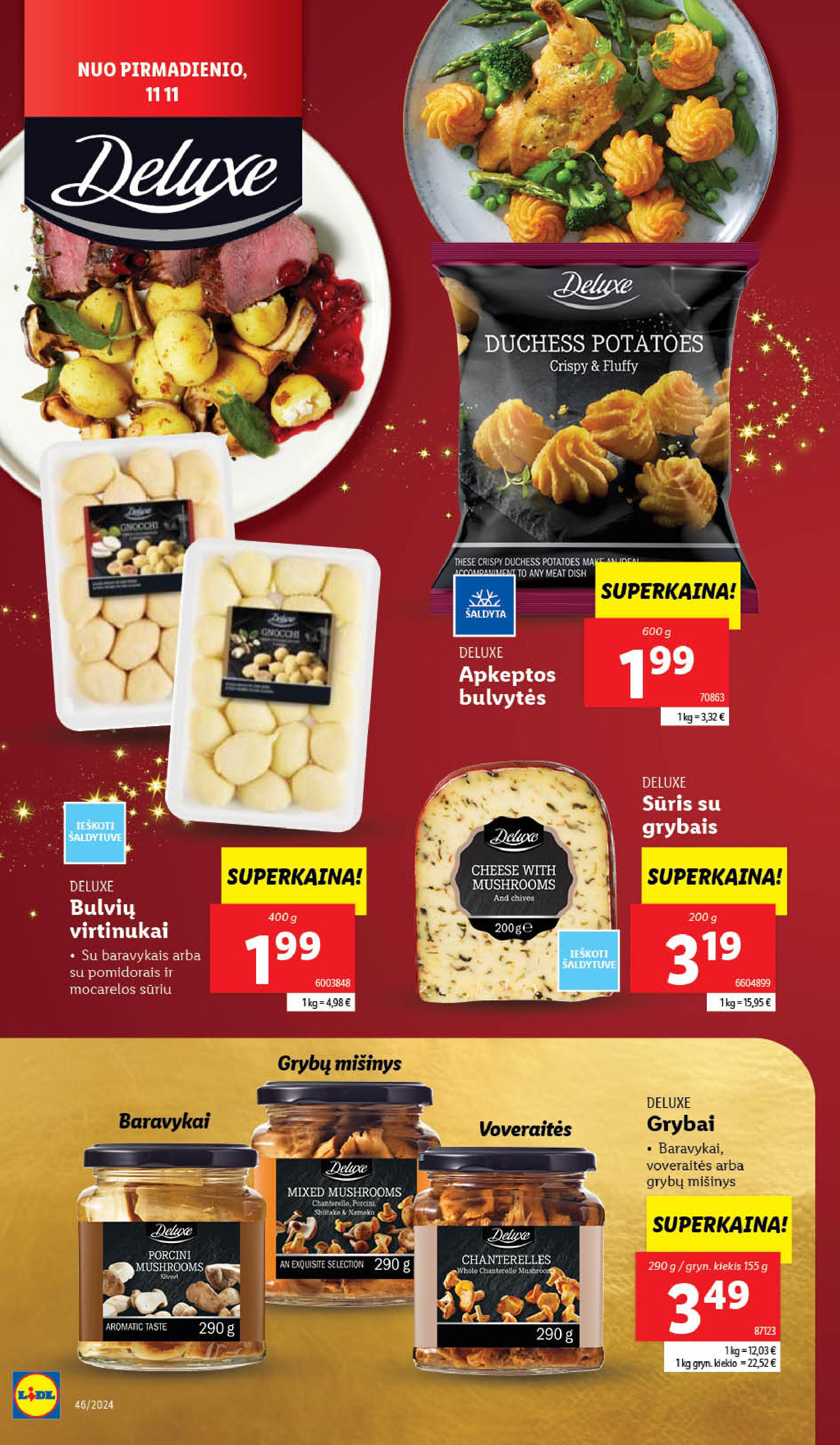 LIDL katalogas "DELUXE" galioja nuo 2024.11.18