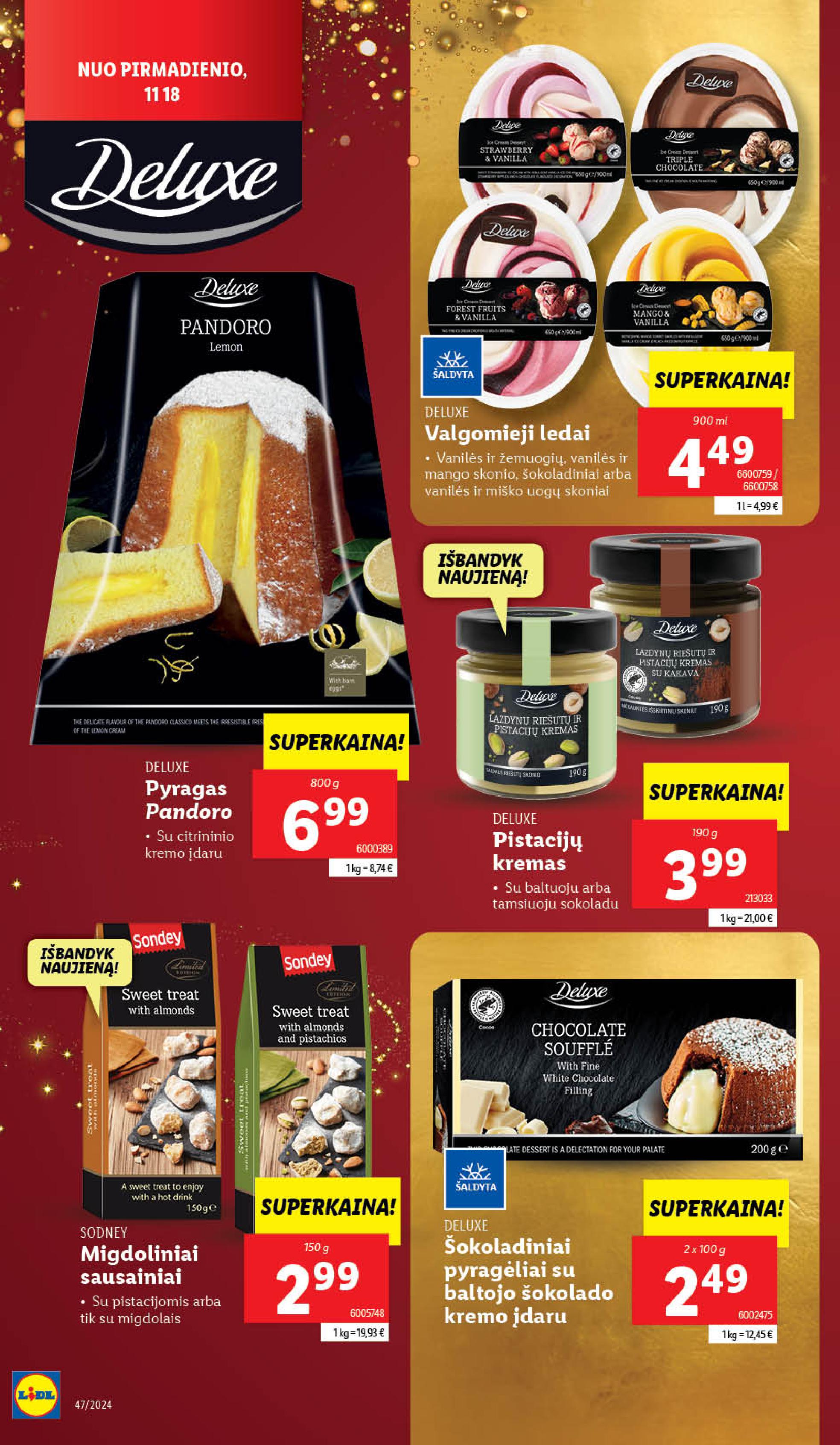 LIDL katalogas "DELUXE" galioja nuo 2024.11.18