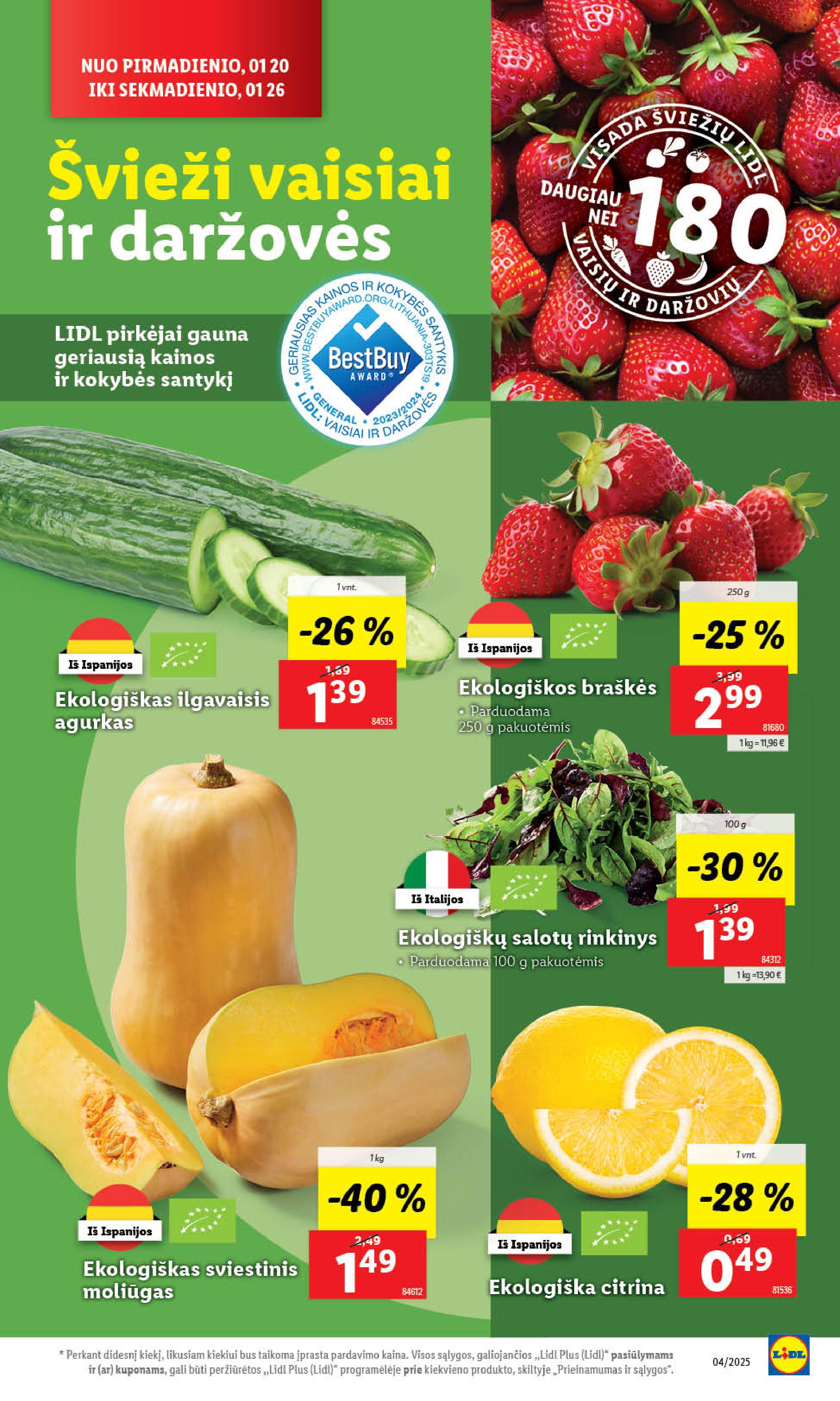 Naujausias LIDL kaininis katalogas 2025.01.20 - 2025.01.26